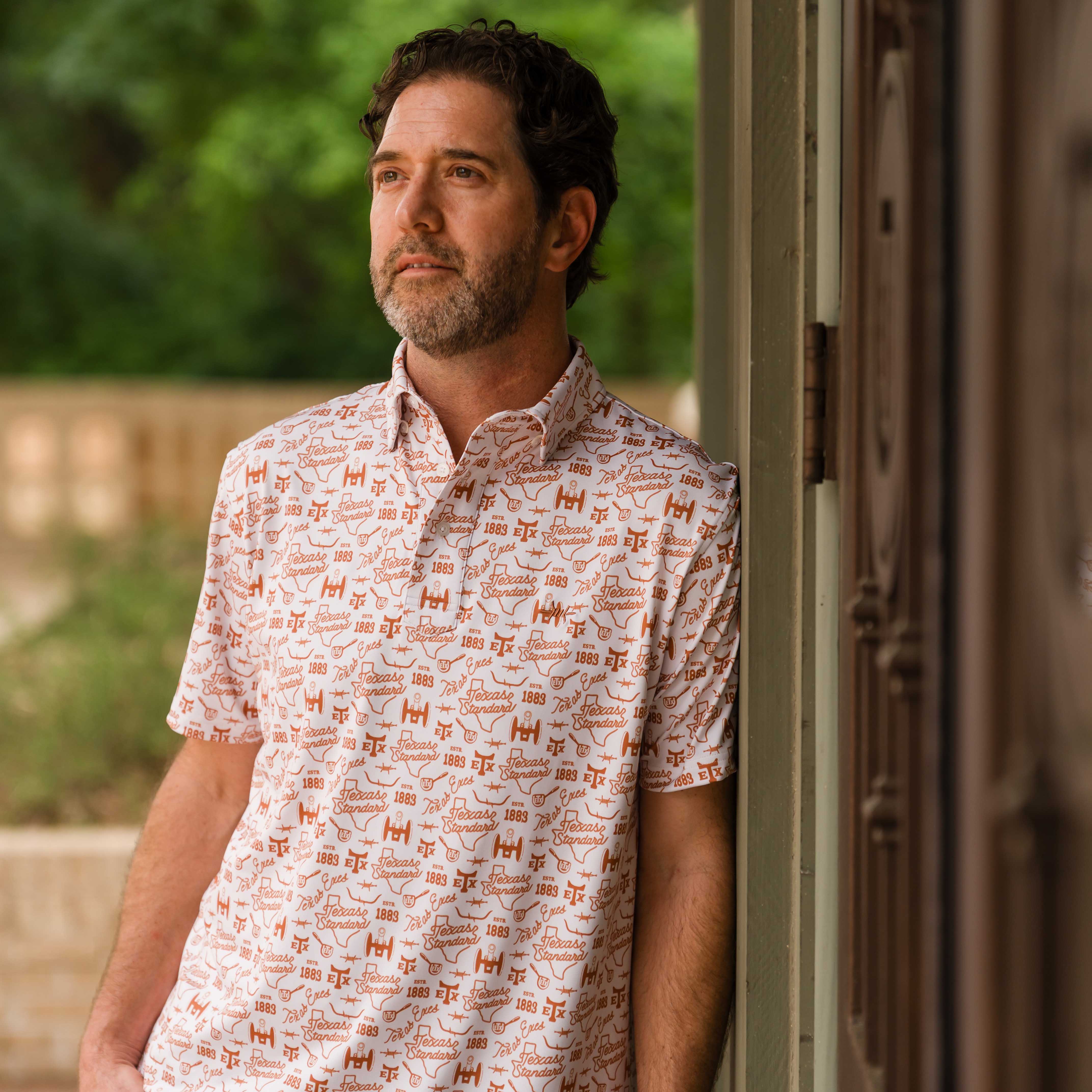 Texas Standard Texas Exes Traditions Print Polo