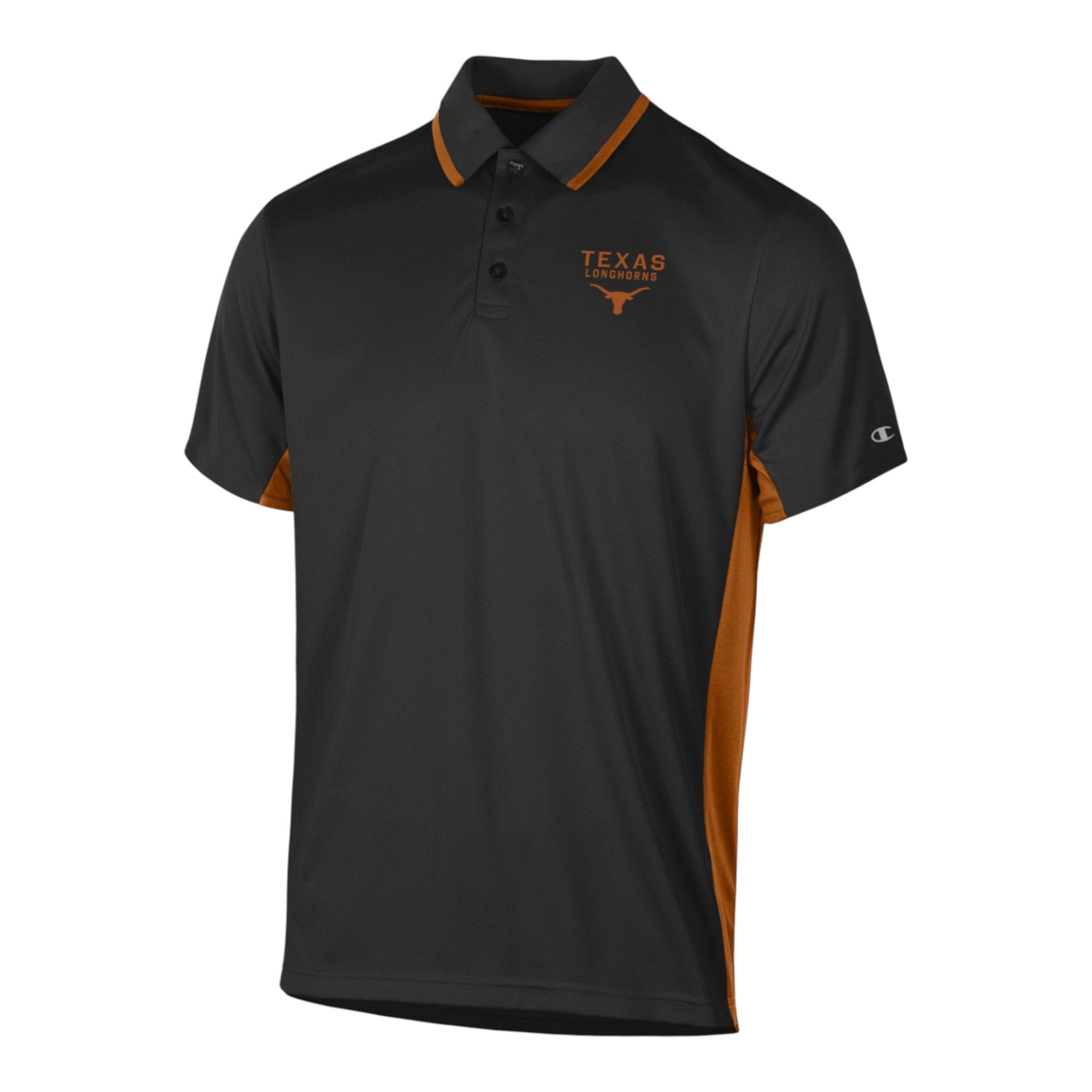 Champion Texas Longhorns Stadium Tipped Polo Black