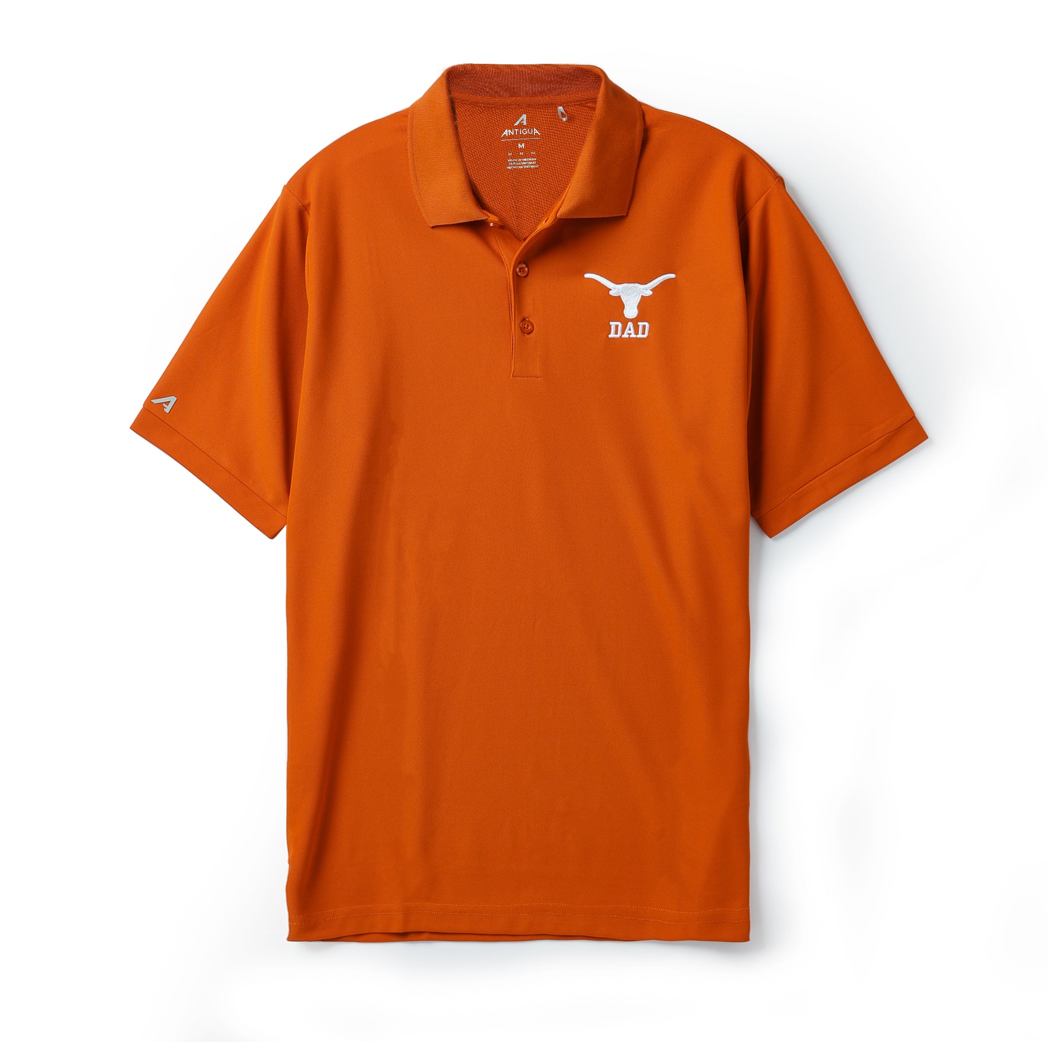 Antigua Texas Longhorns Dad Legacy Pique Polo