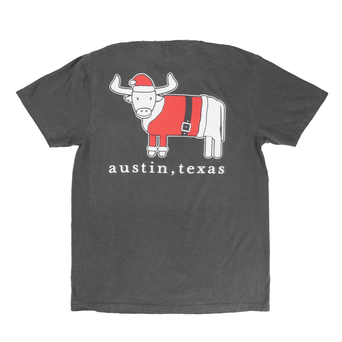 Comfort Colors Collection - Austin Texas Santa Steer Tee