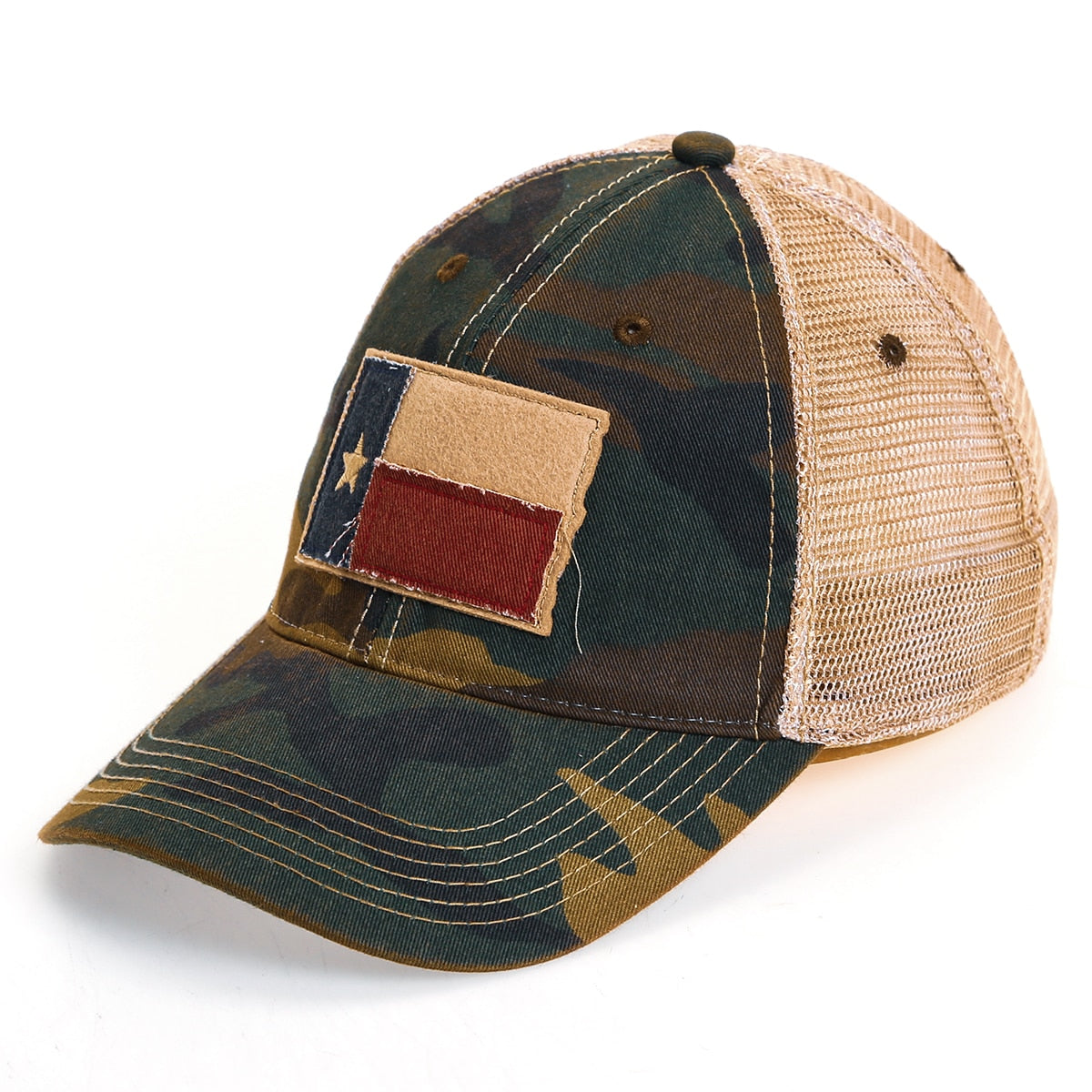 Texas Flag Distressed Adjustable Cap