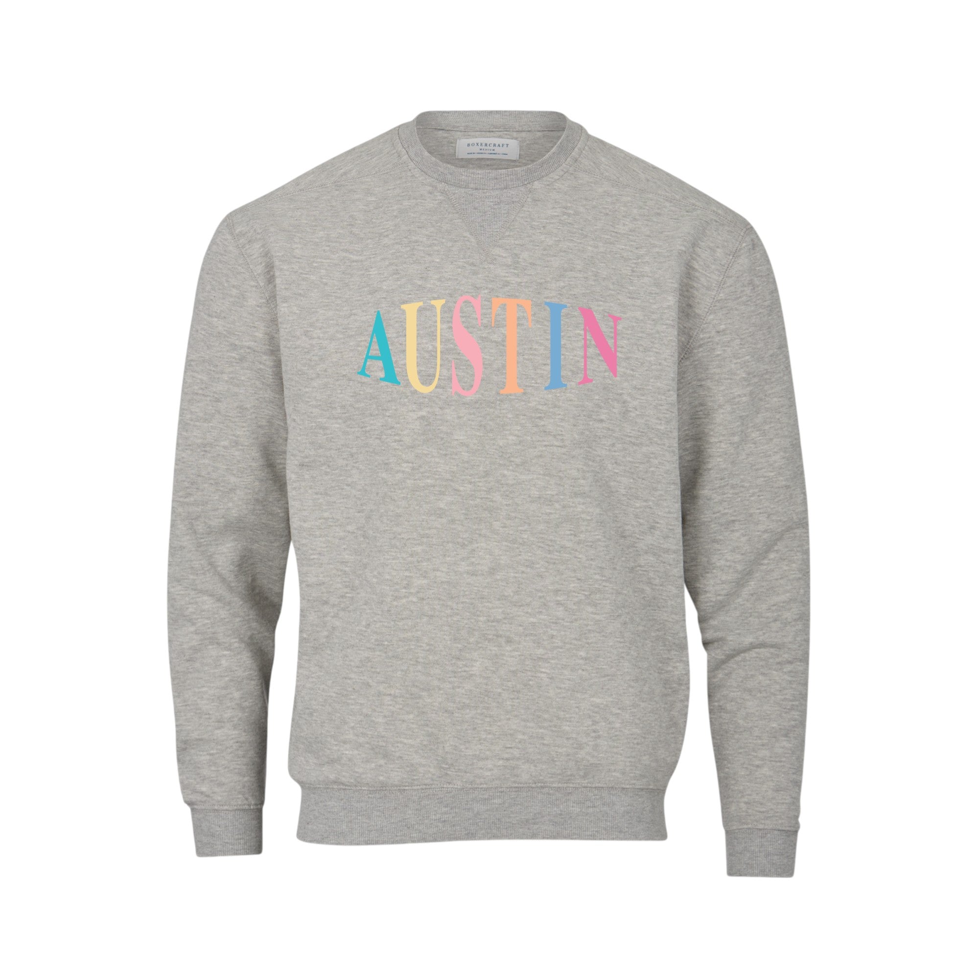Austin Rainbow Crew Sweatshirt