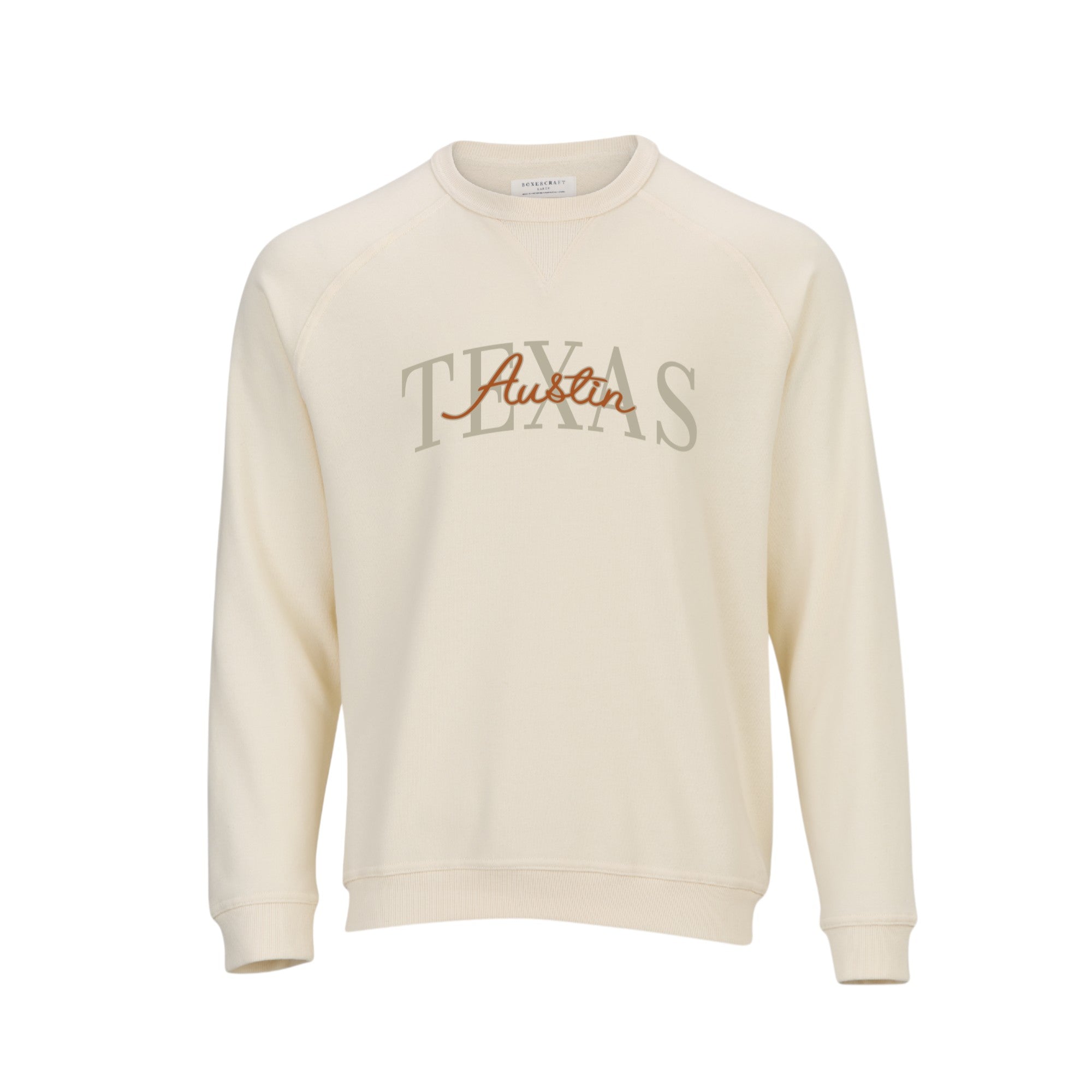 Austin Embroidered Crew Twill Sweatshirt