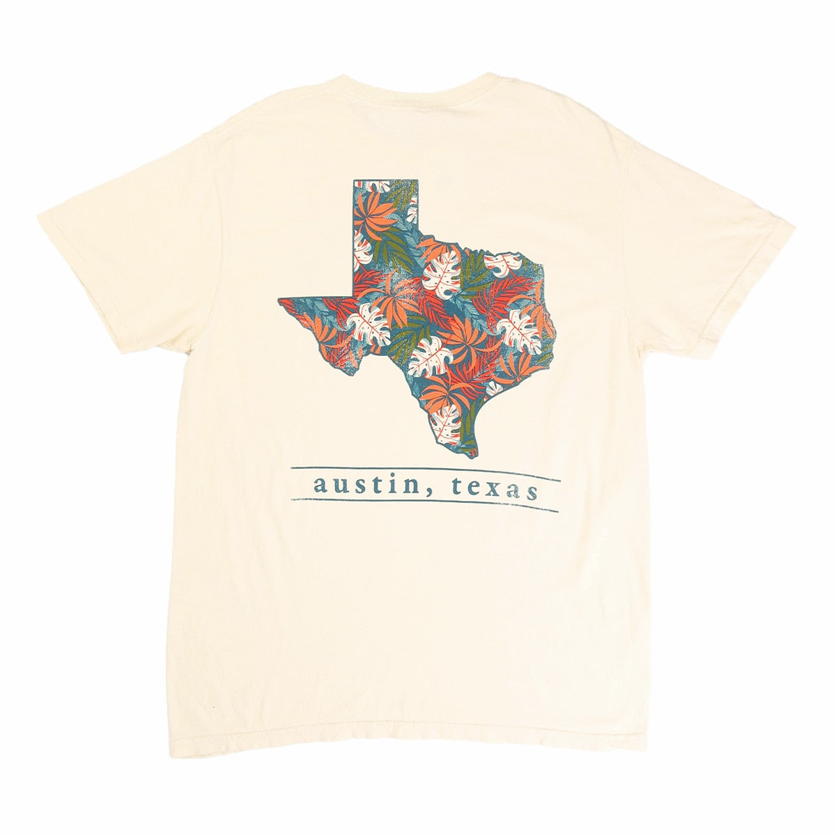 Comfort Colors Austin Texas Tropical Tee