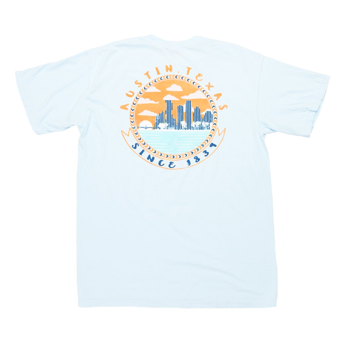 Comfort Colors Austin Patterned Skyline Tee