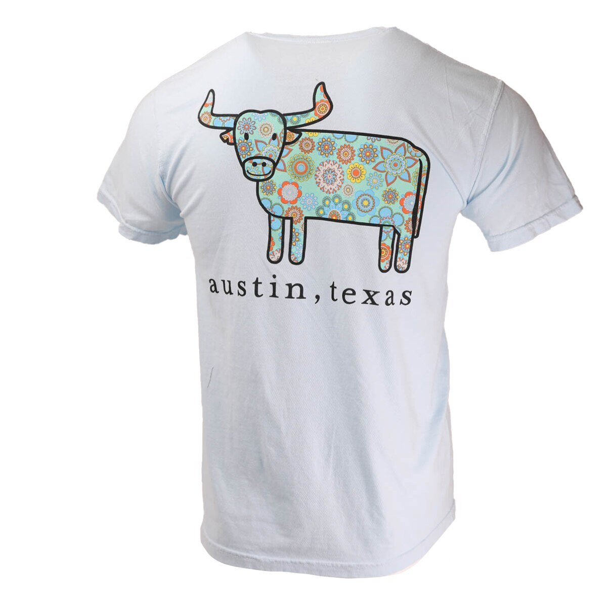 Comfort Color Steer Austin Vintage Floral Tee