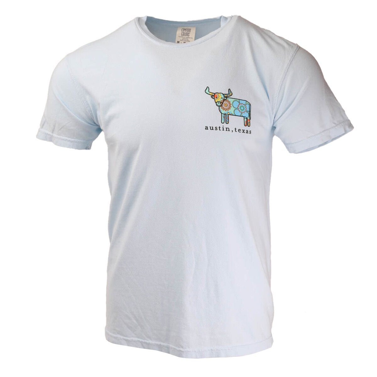 Comfort Color Steer Austin Vintage Floral Tee