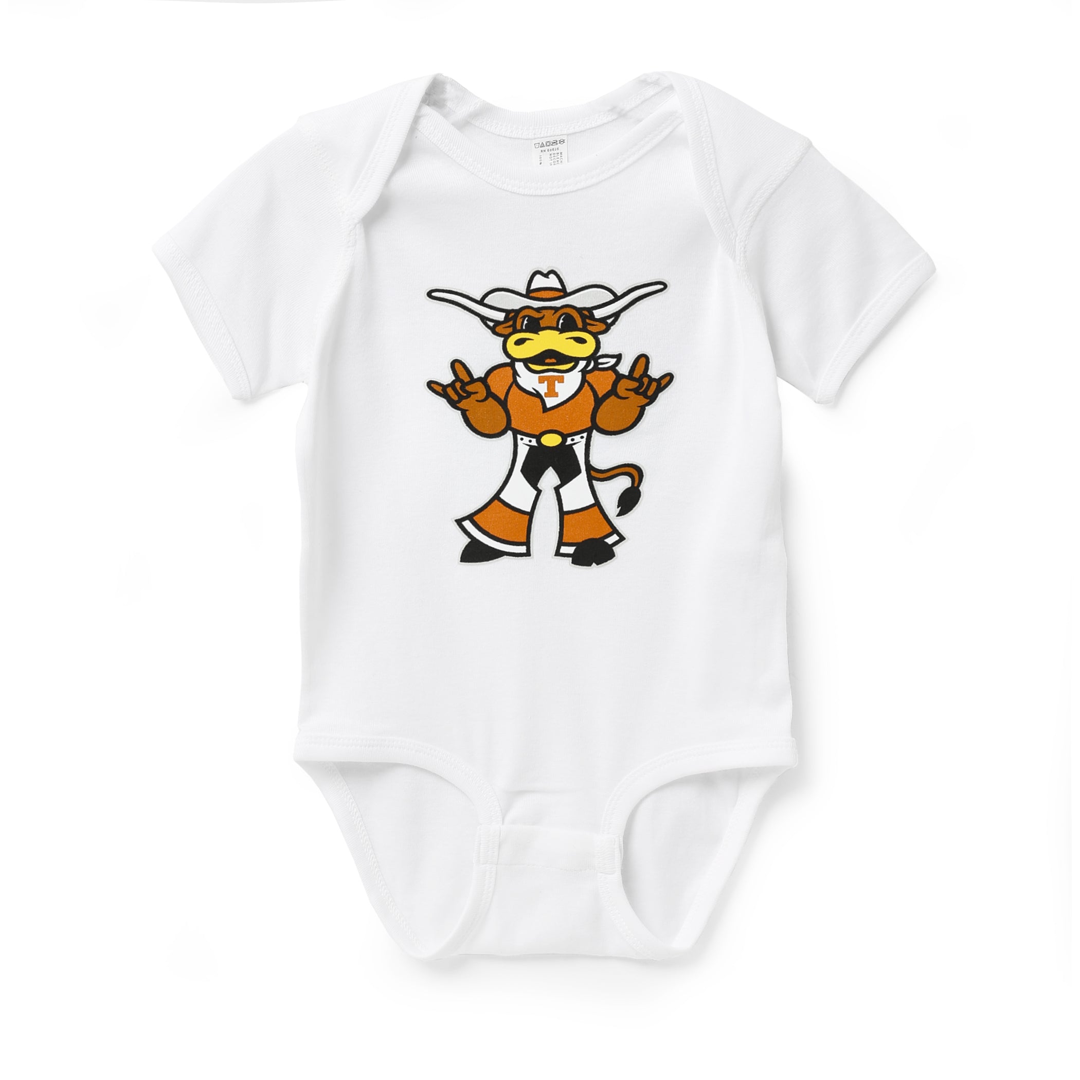 Infant Texas Longhorns Hook 'Em Logo Romper