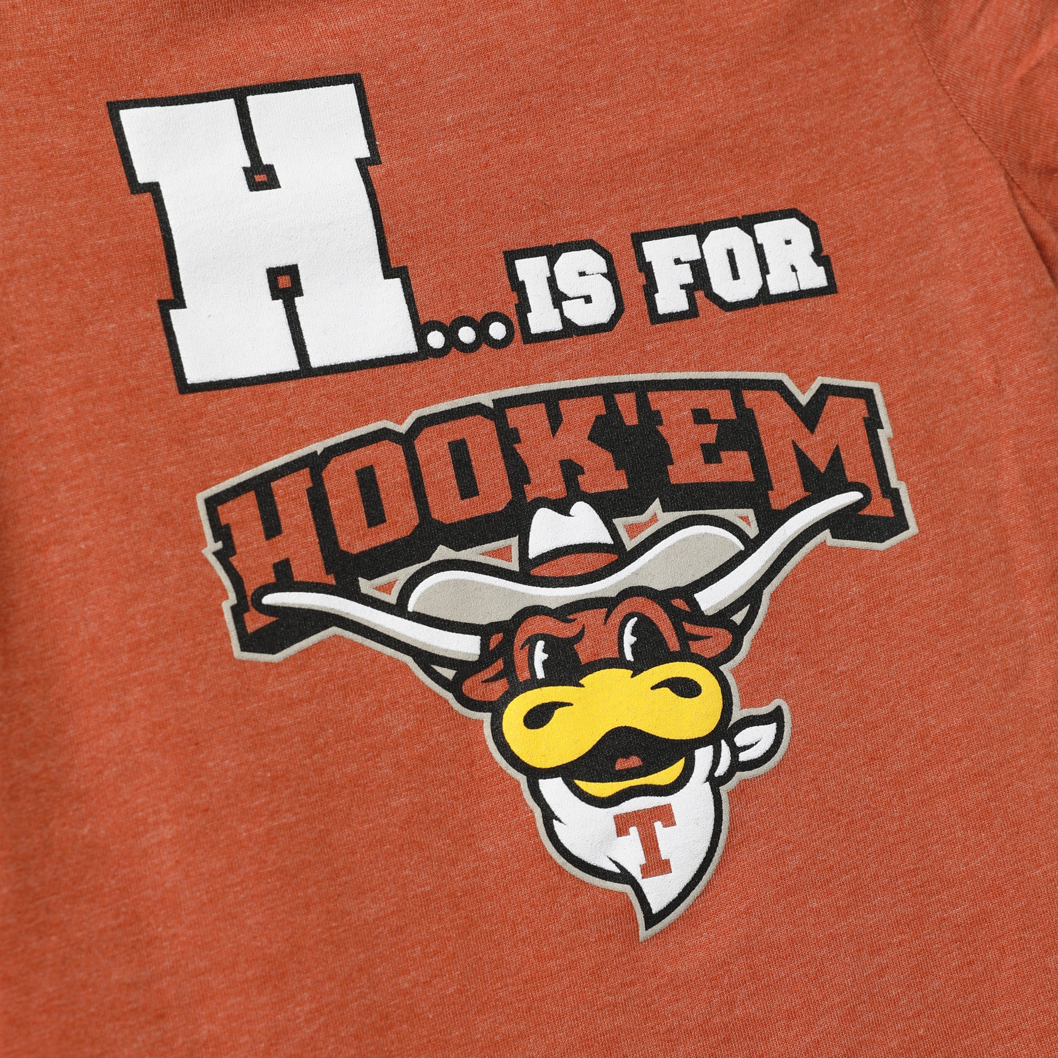 Infant Texas Longhorns H is for Hook 'em Romper