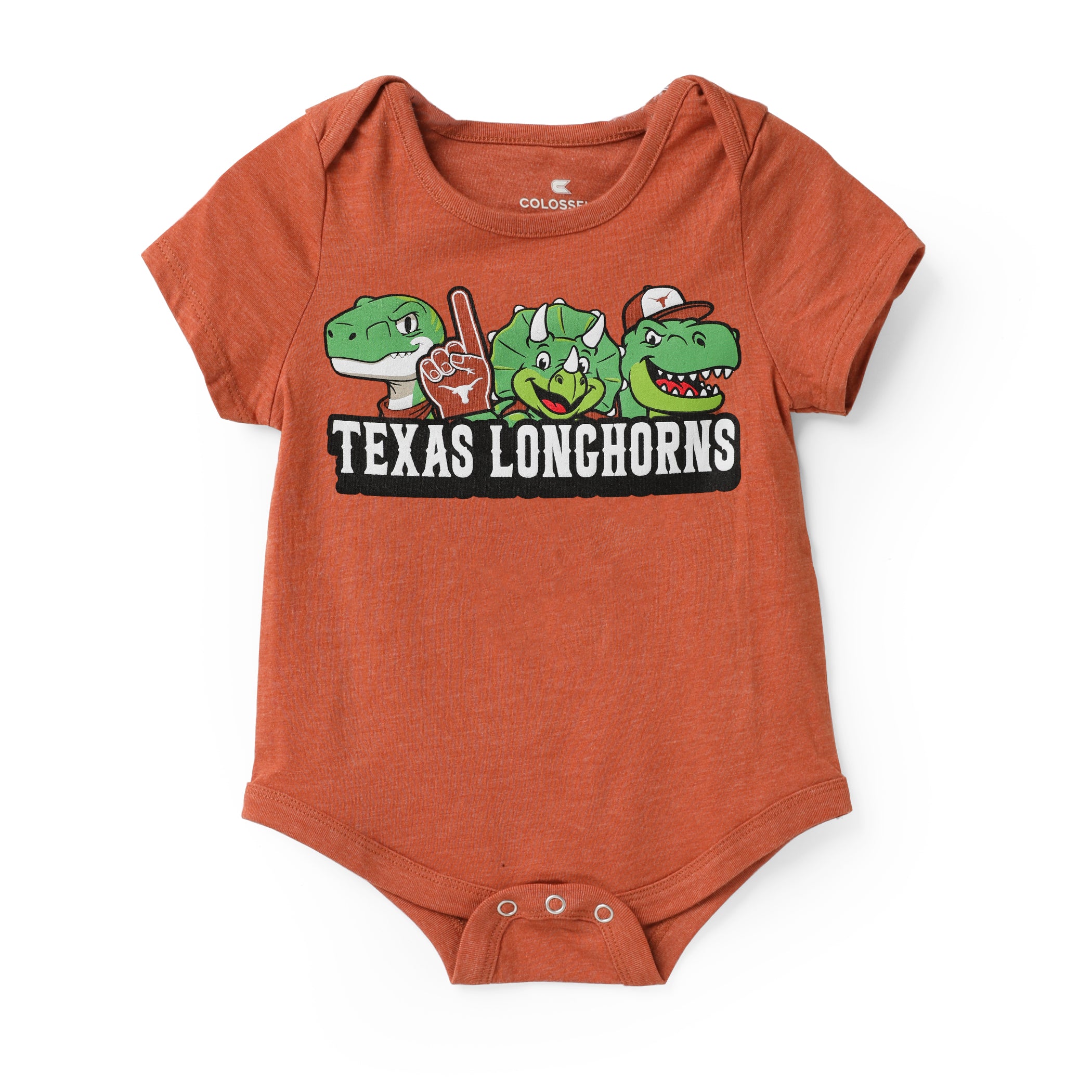Infant Texas Longhorns Dino Trio Romper