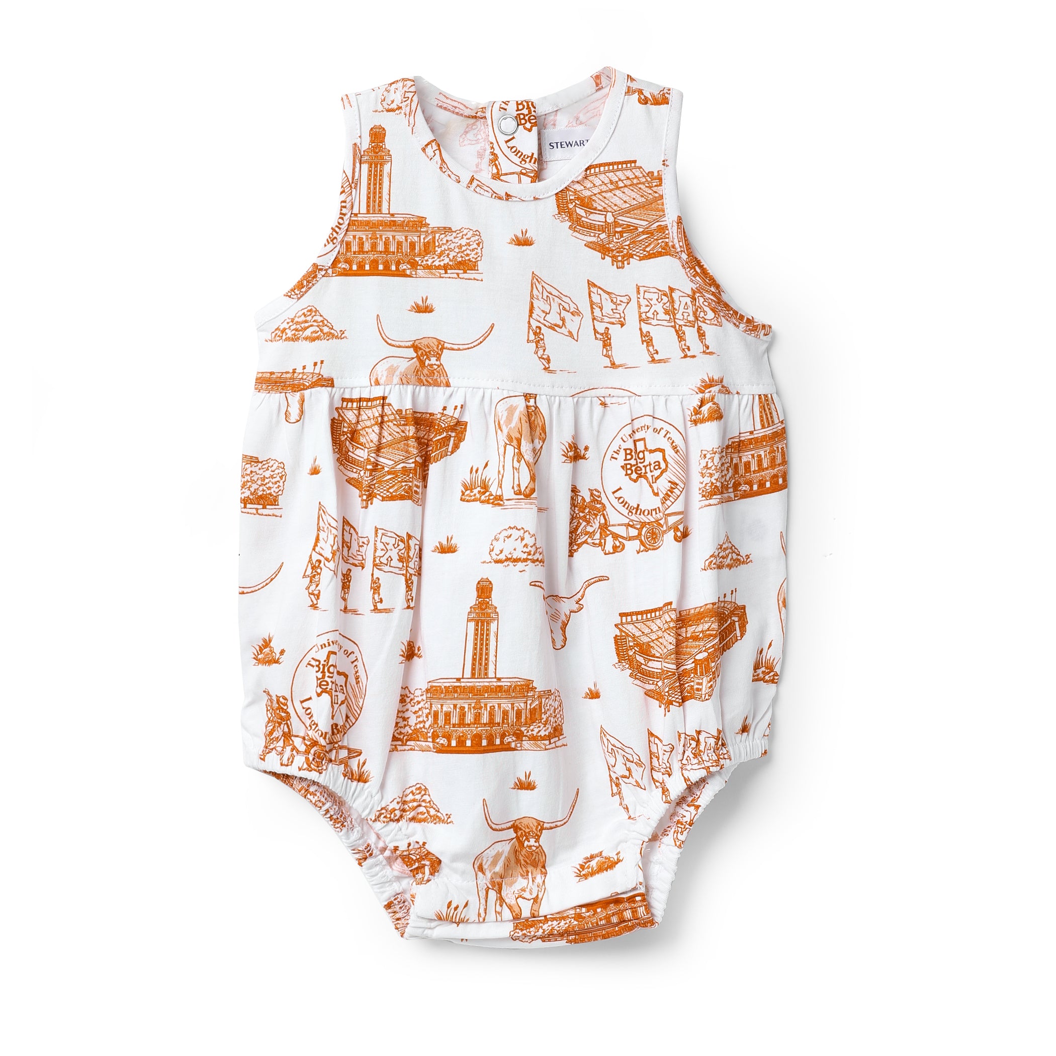 Infant Stewart Simmons Texas Longhorns Team Toile Sleeveless Onesie