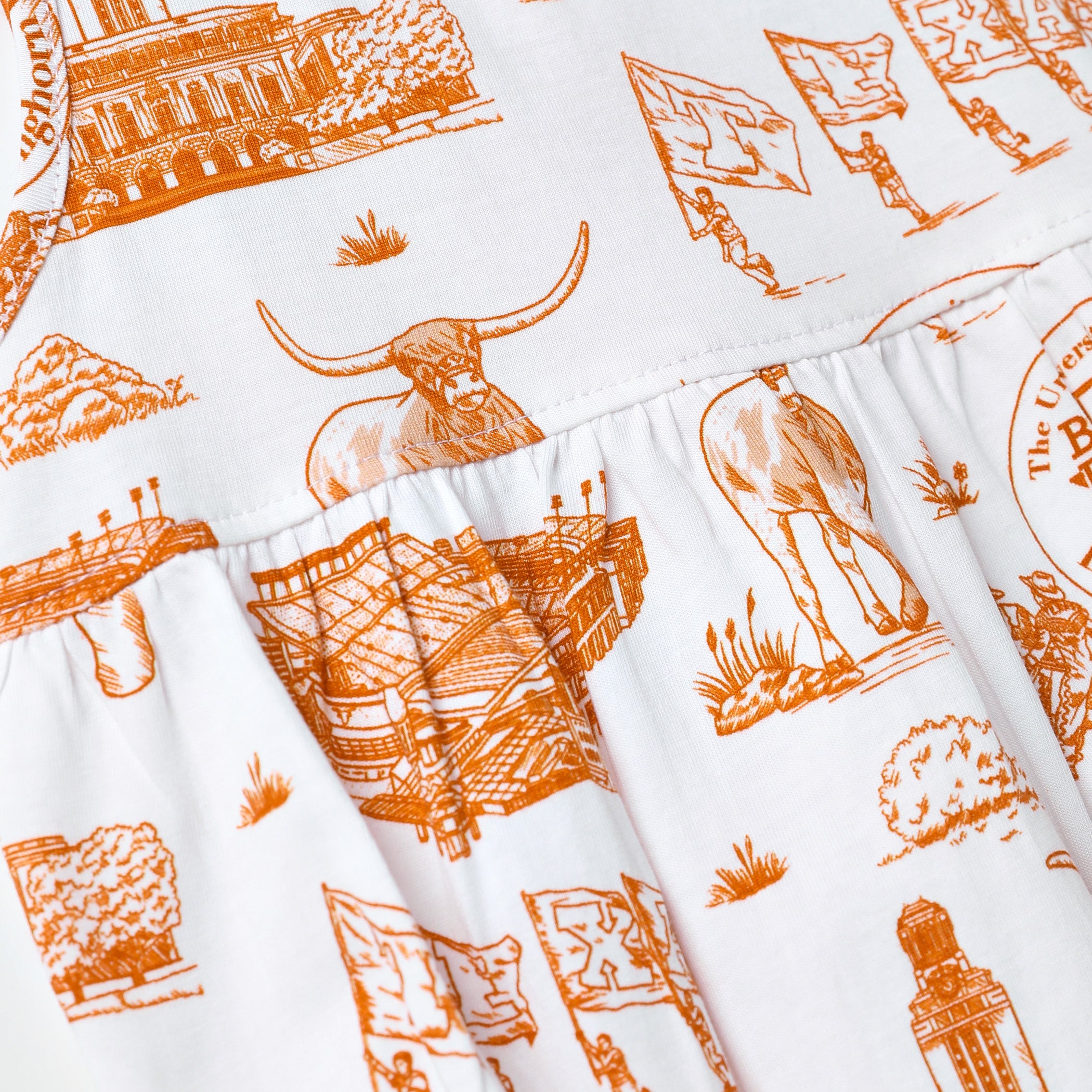 Infant Stewart Simmons Texas Longhorns Team Toile Sleeveless Onesie