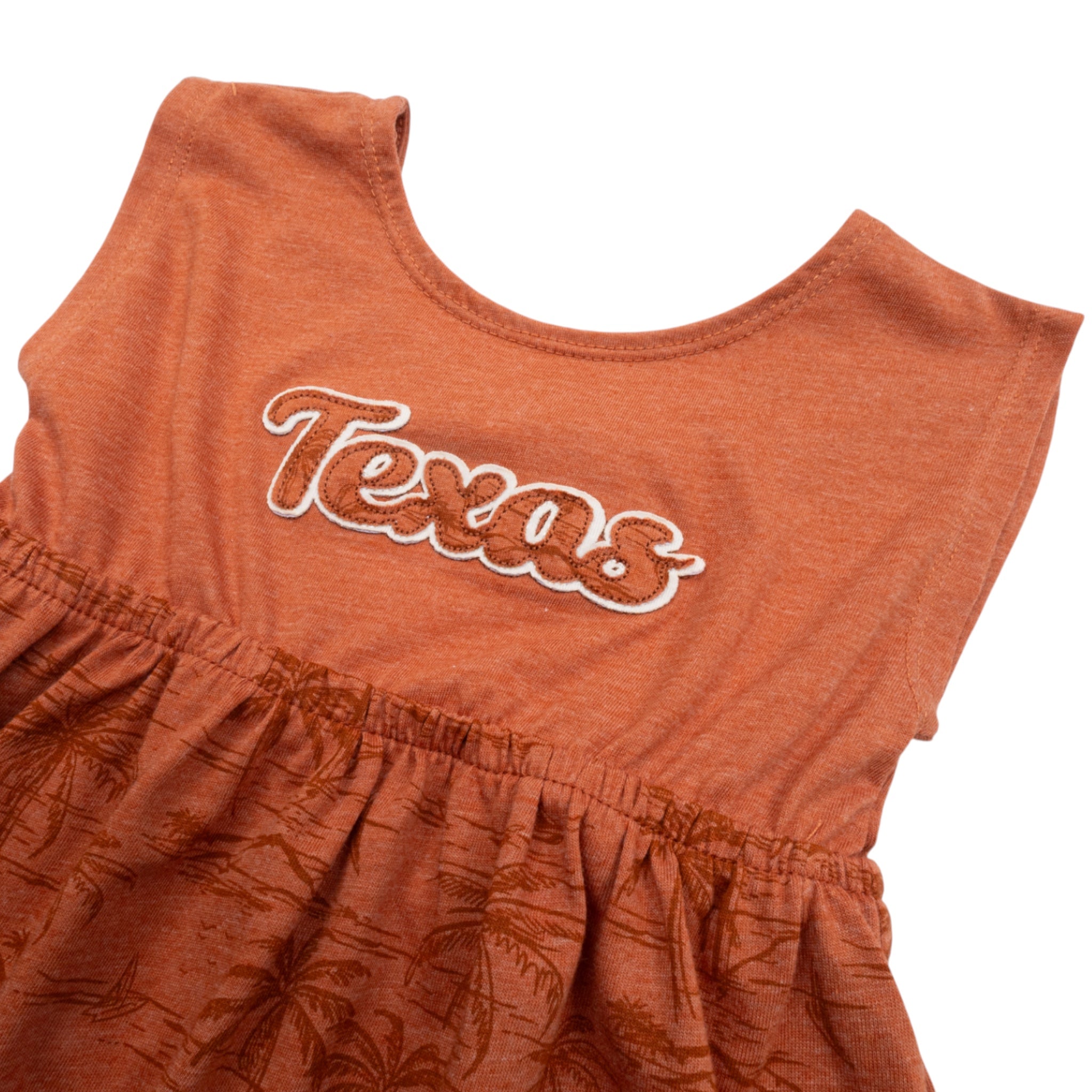 Infant Texas Joy Dress Burnt Orange
