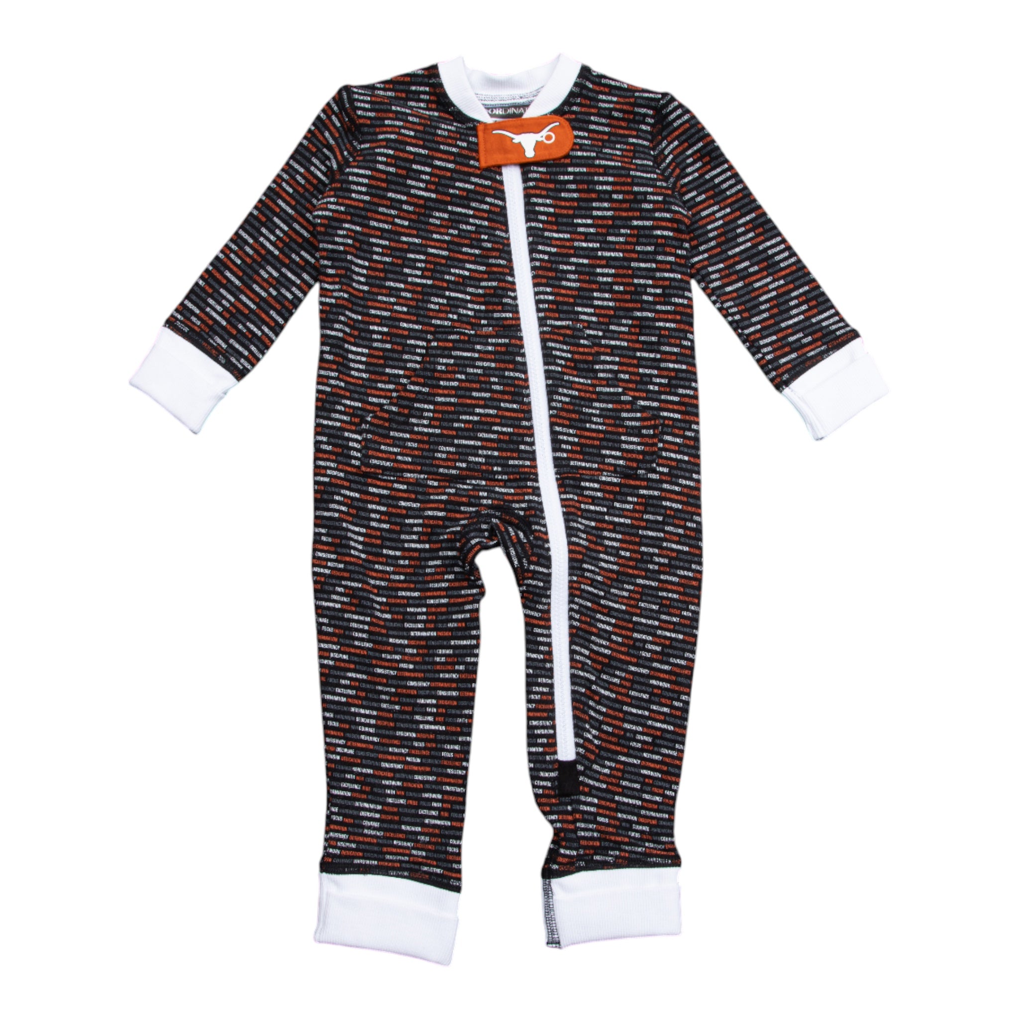 Infant Texas Longhorns Pajama Onesie