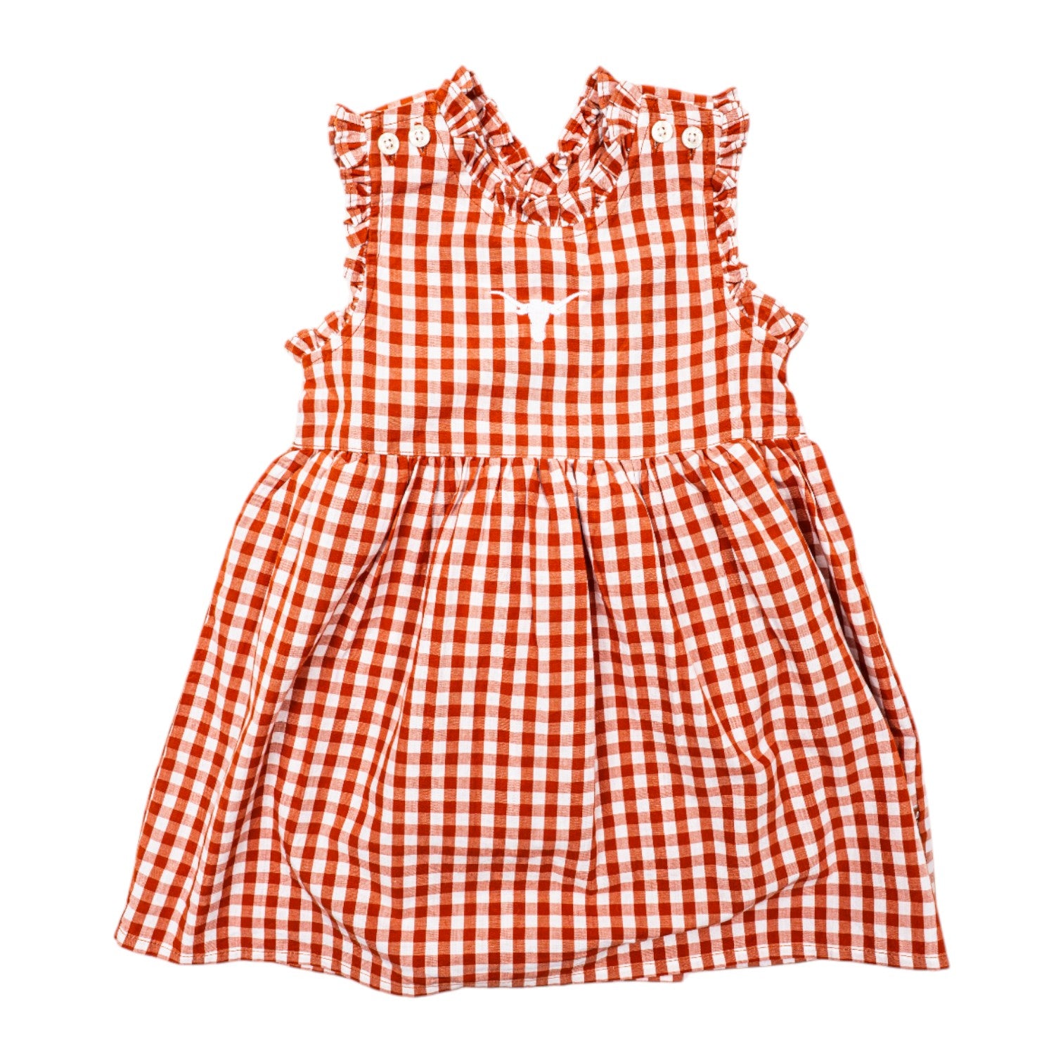 Infant Texas Longhorns Alora Gingham Dress