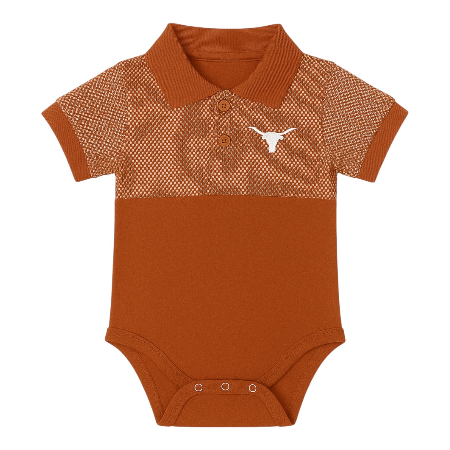 Infant Texas Longhorns Honeycomb Polo Creeper