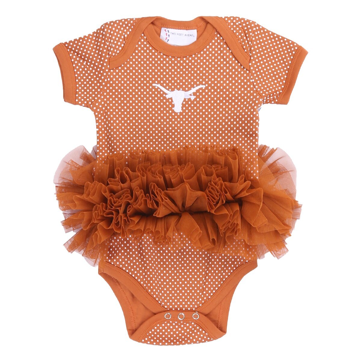 Infant Texas Longhorns Pin Dot Tutu Creeper