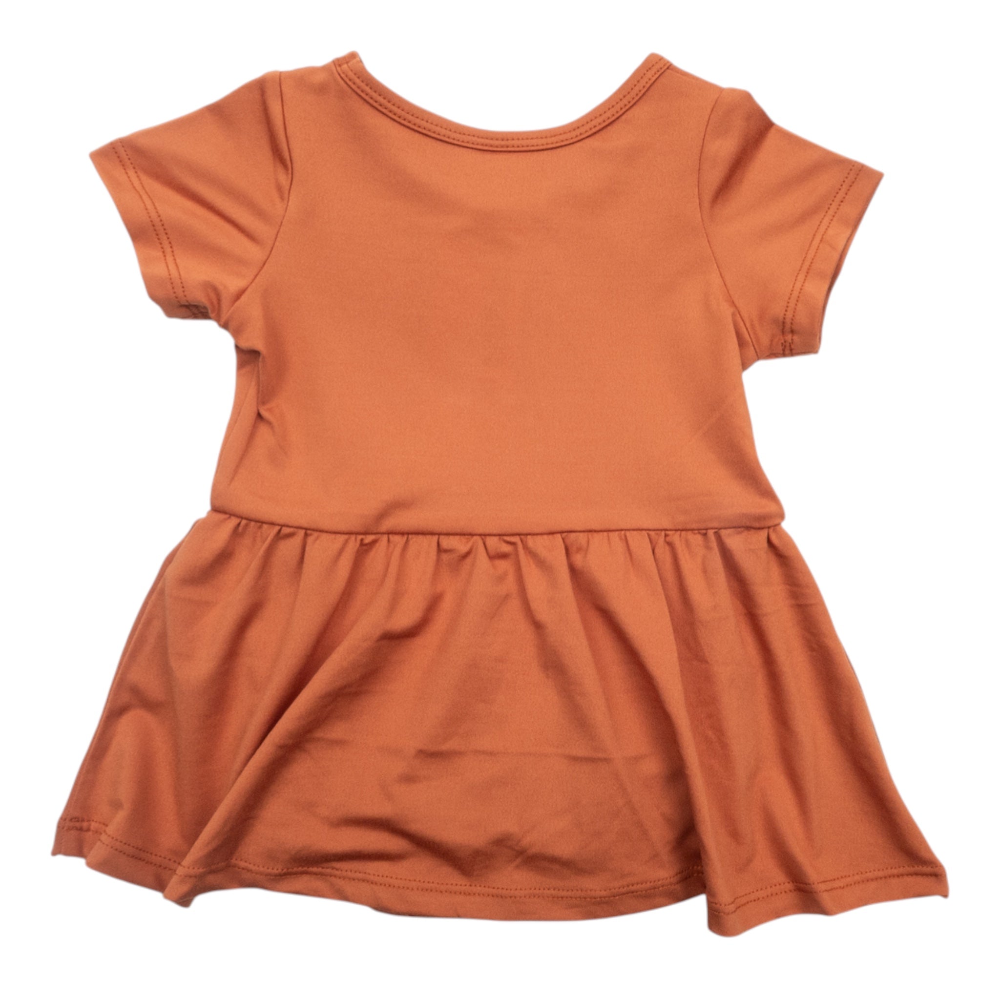 Infant ZooZatZ Texas Longhorns Short Sleeve Dress Romper Burnt Orange