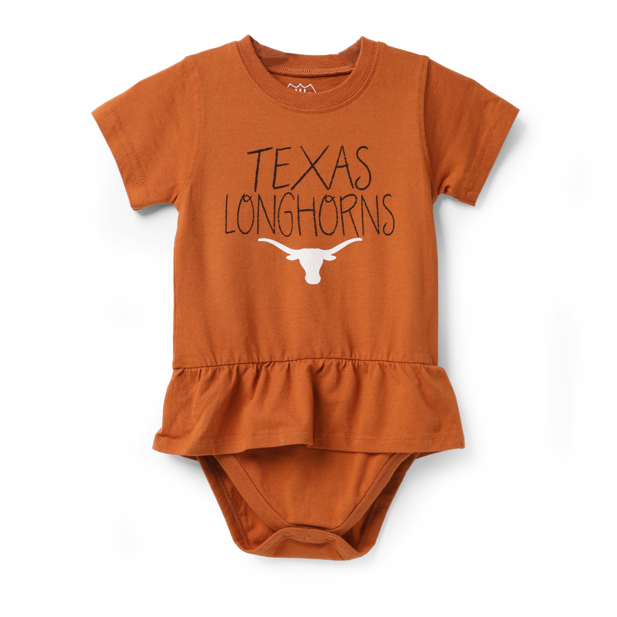 Infant Texas Longhorns Short Sleeve Jersey Hopper with Skirt