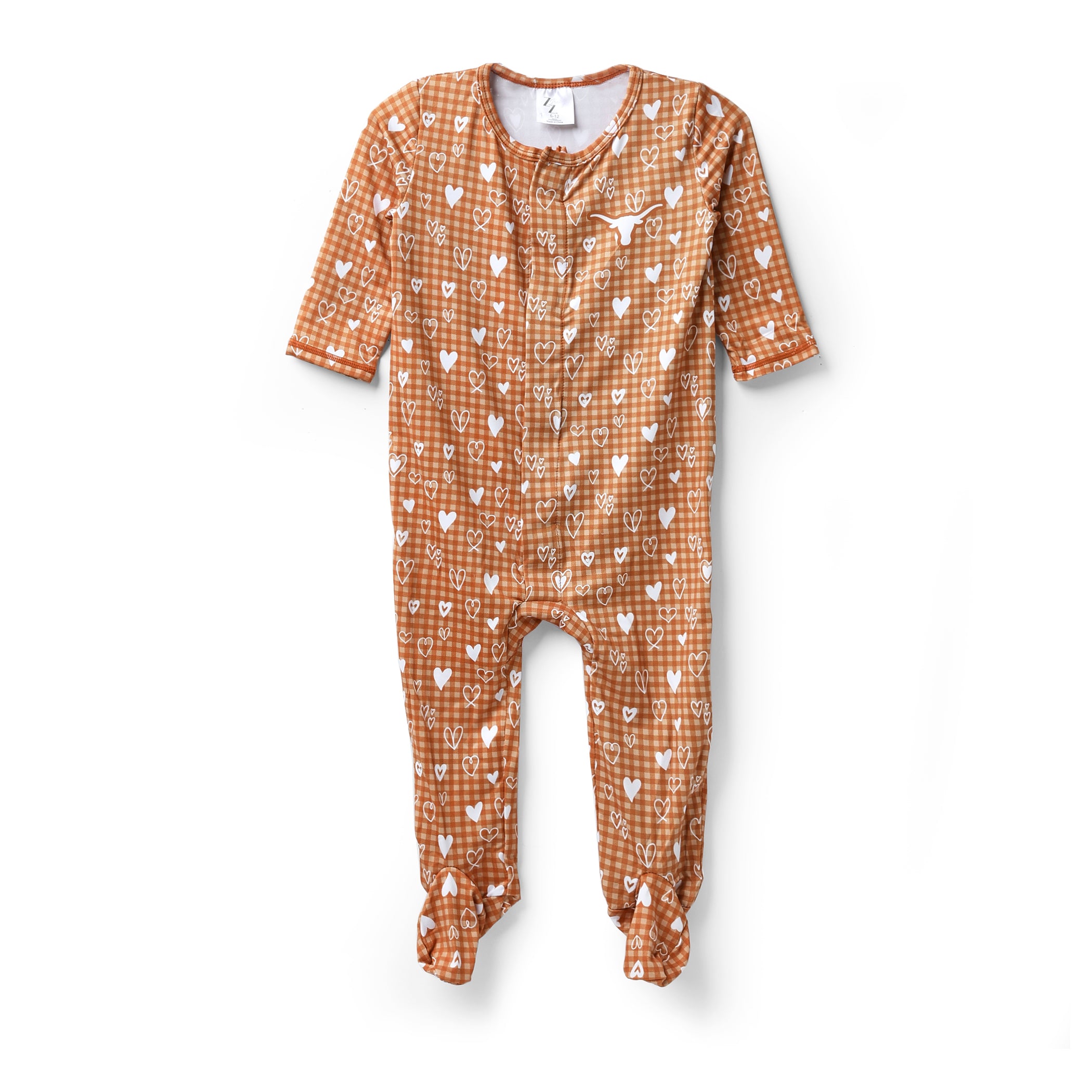 Infant ZooZatZ Texas Longhorns Heart Onesie