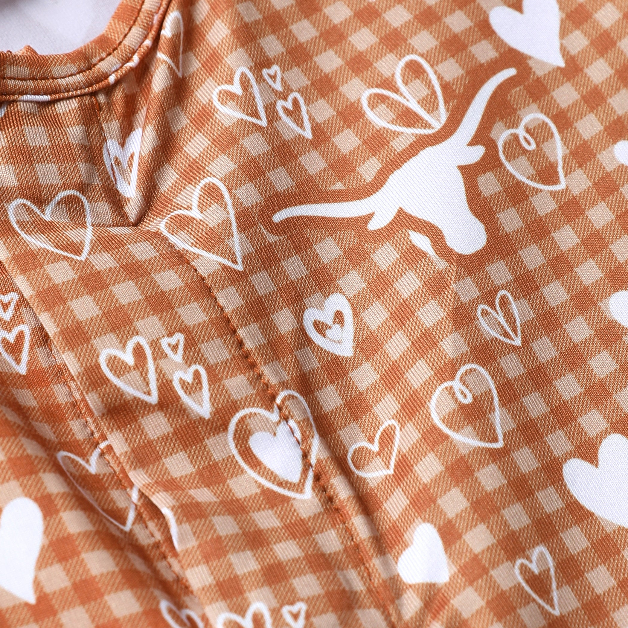 Infant ZooZatZ Texas Longhorns Heart Onesie
