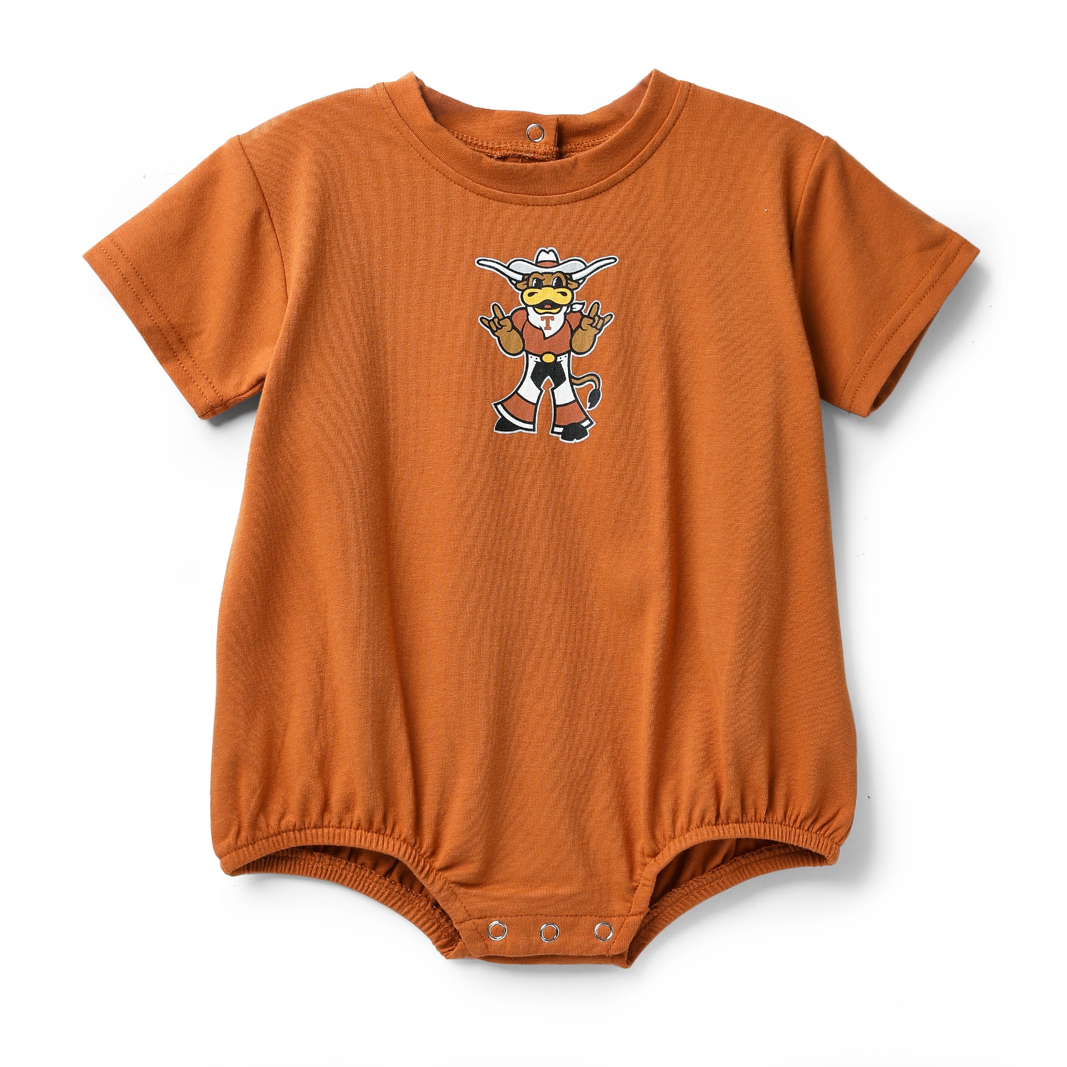 Infant ZooZatZ Texas Longhorns Hook 'Em Bubble Romper