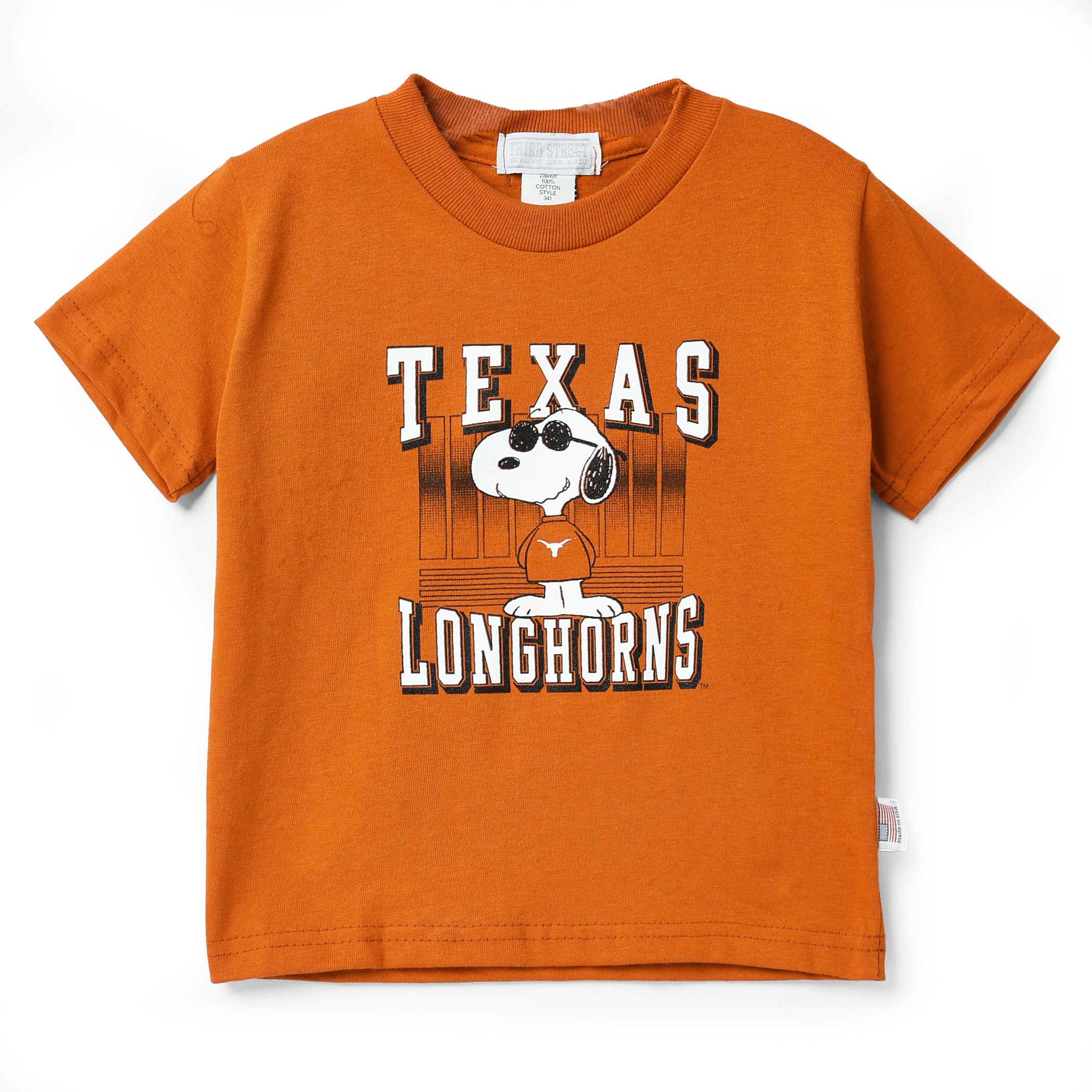 Toddler Texas Longhorns Snoopy Smiling Tee