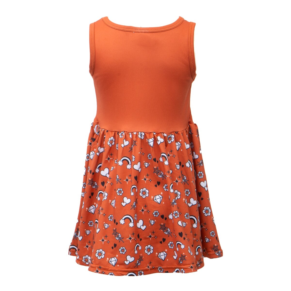 Toddler Zoozatz Texas Longhorns Rainbow Mesh Dress