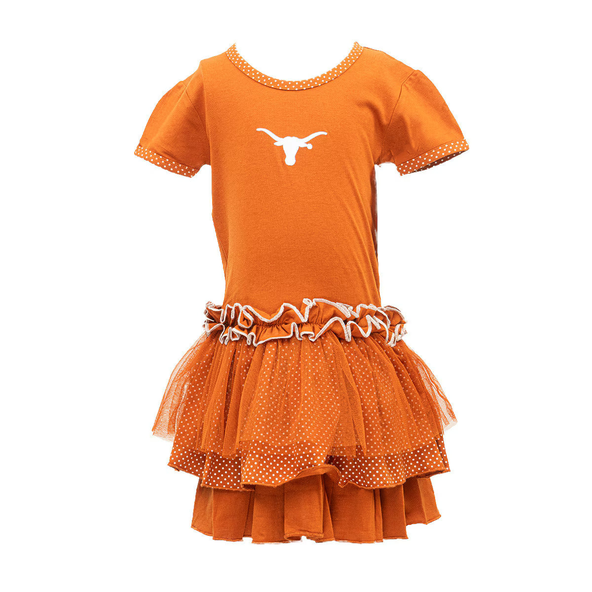 Toddler Texas Longhorns Polka Dot Tutu Dress