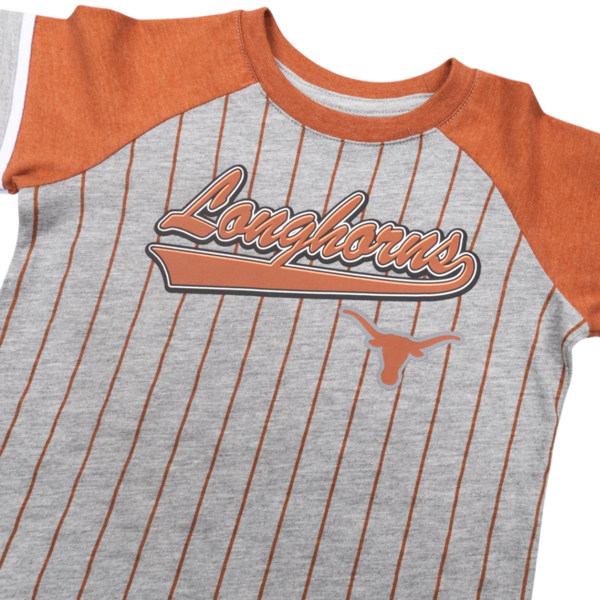 Toddler Texas Longhorns Fire Hawks Short Sleeve Tee Gray