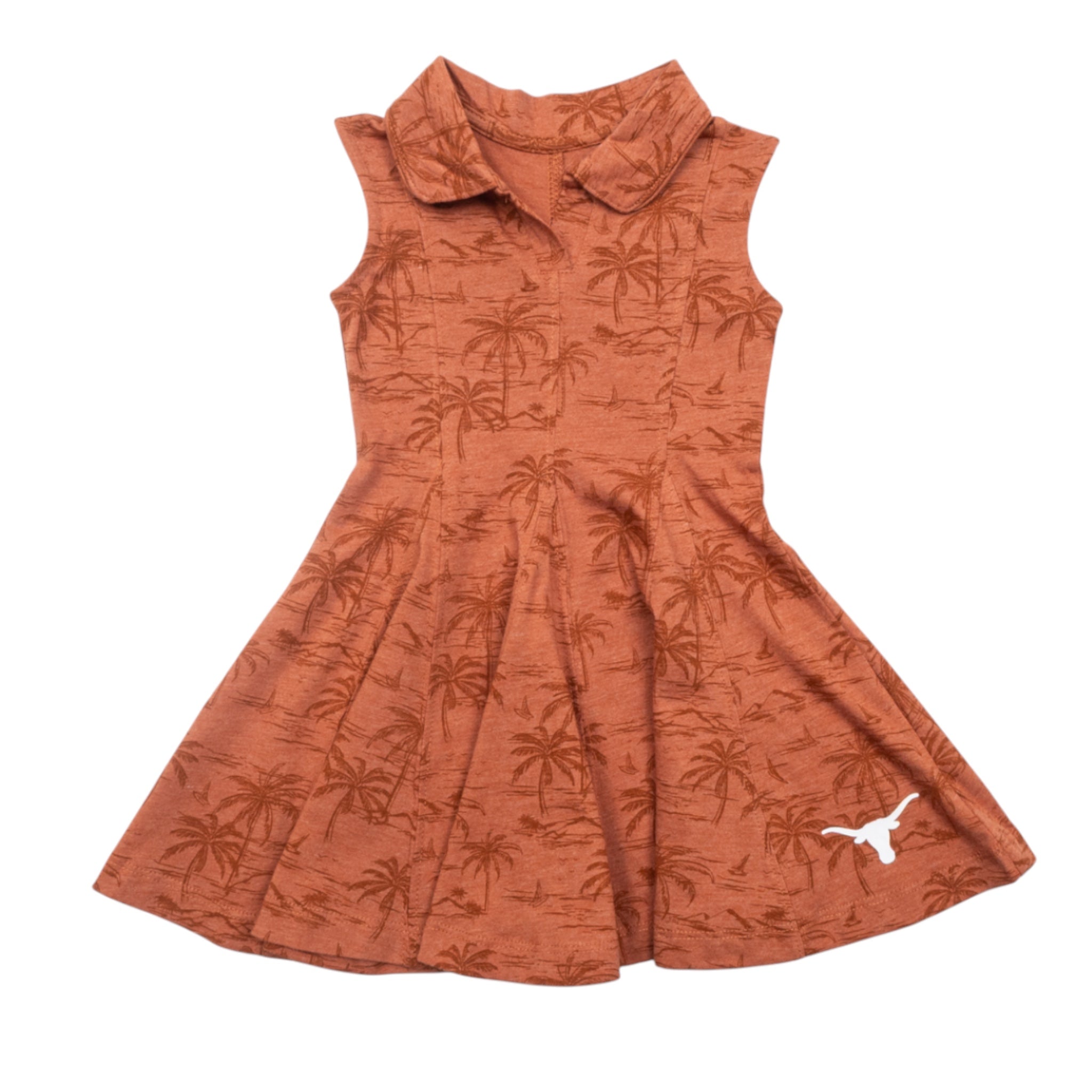 Toddler Texas Longhorns Joy Polo Dress Burnt Orange