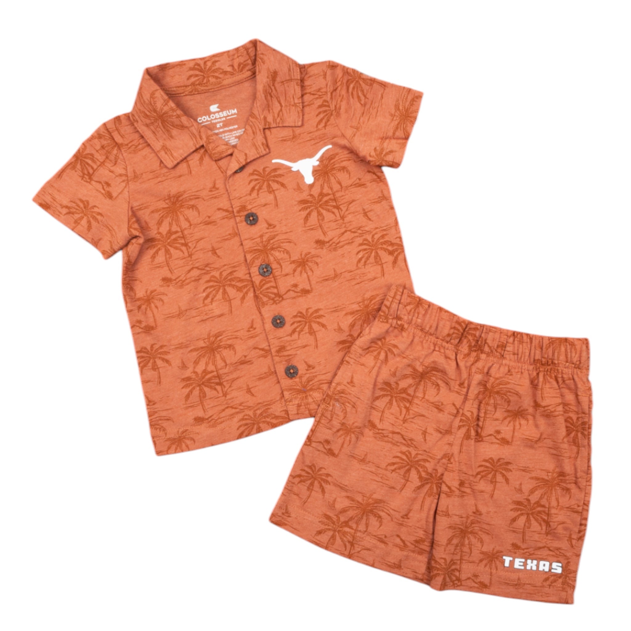 Toddler Texas Longhorns Bloofy Camp Set Burnt Orange