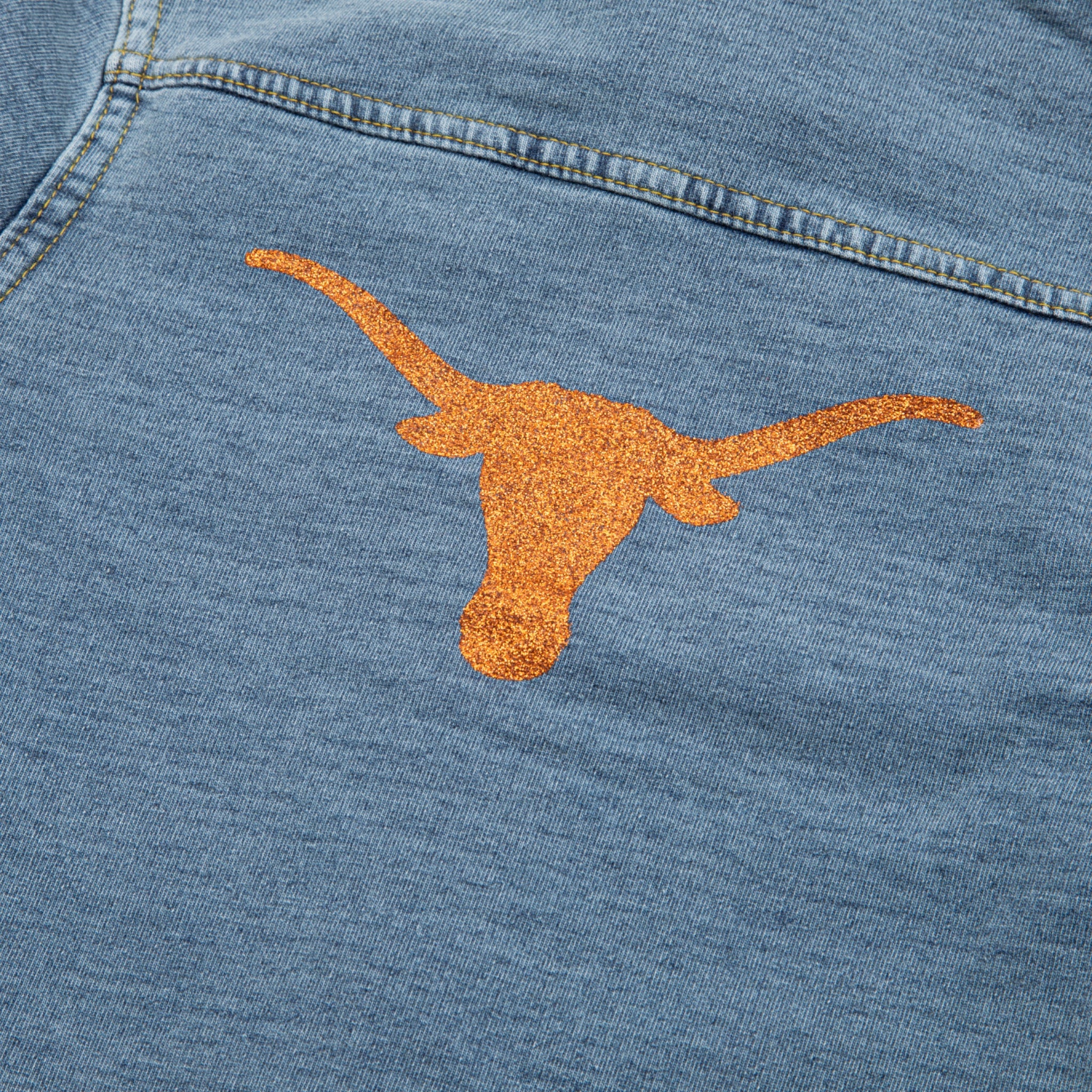 Toddler Texas Longhorns Bedazzled Rhinestone Jean Jacket