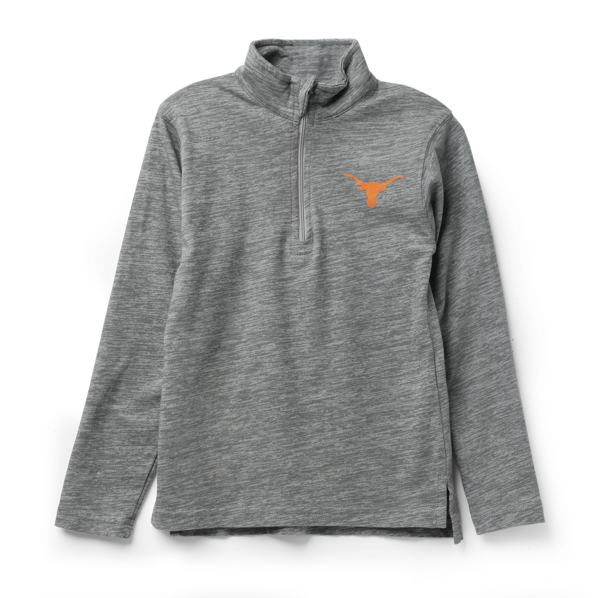 Toddler Texas Longhorns Cloudy Yarn Quarter Zip