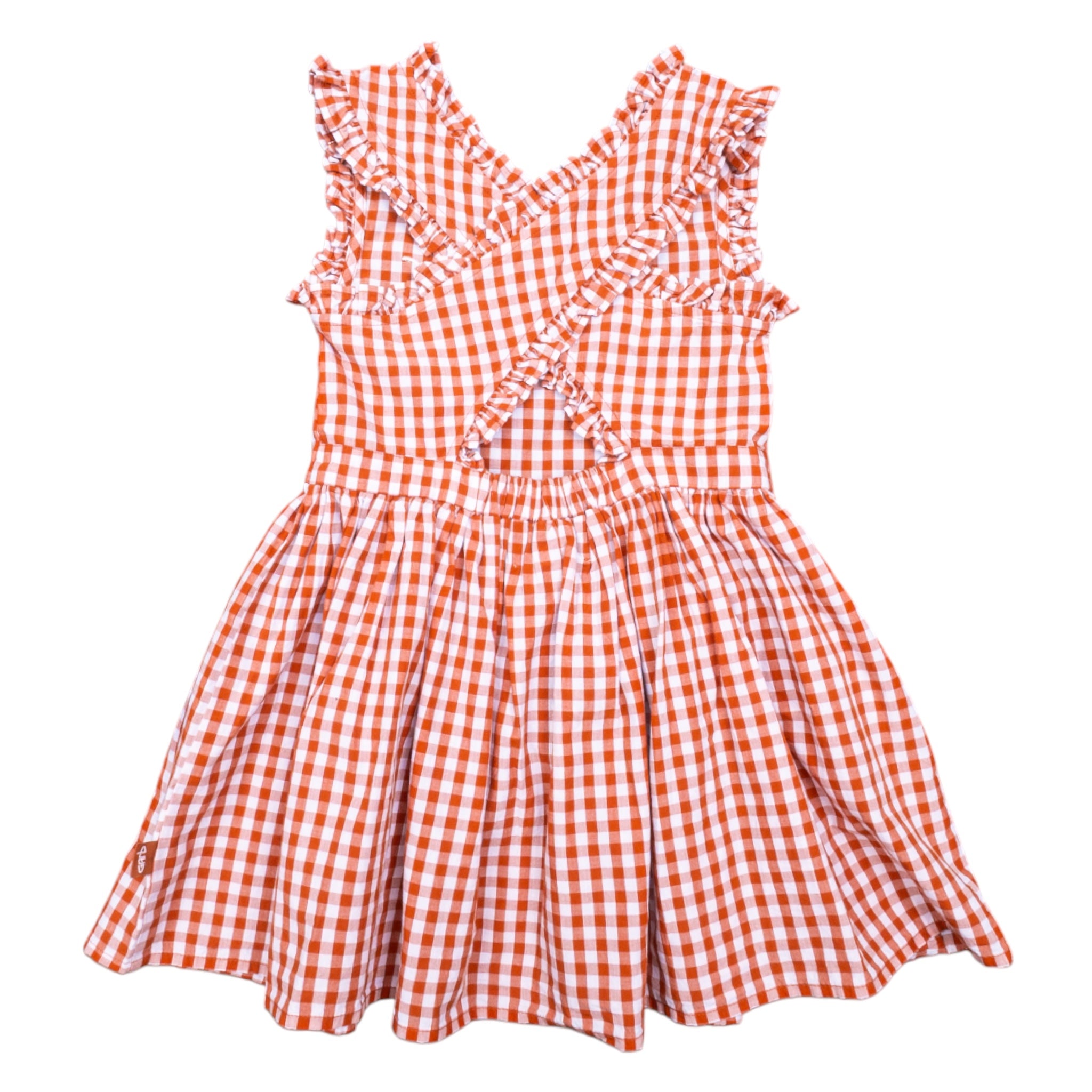 Toddler Texas Longhorns Alora Gingham Dress