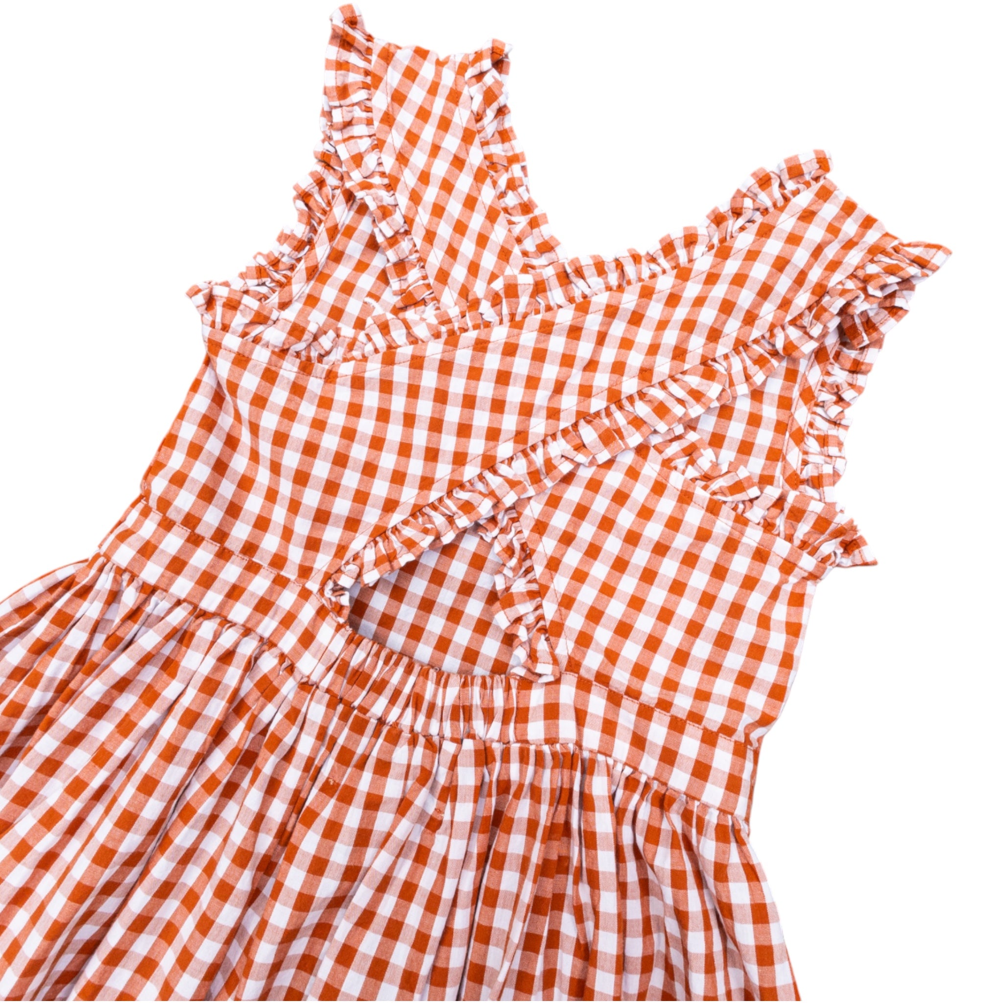 Toddler Texas Longhorns Alora Gingham Dress