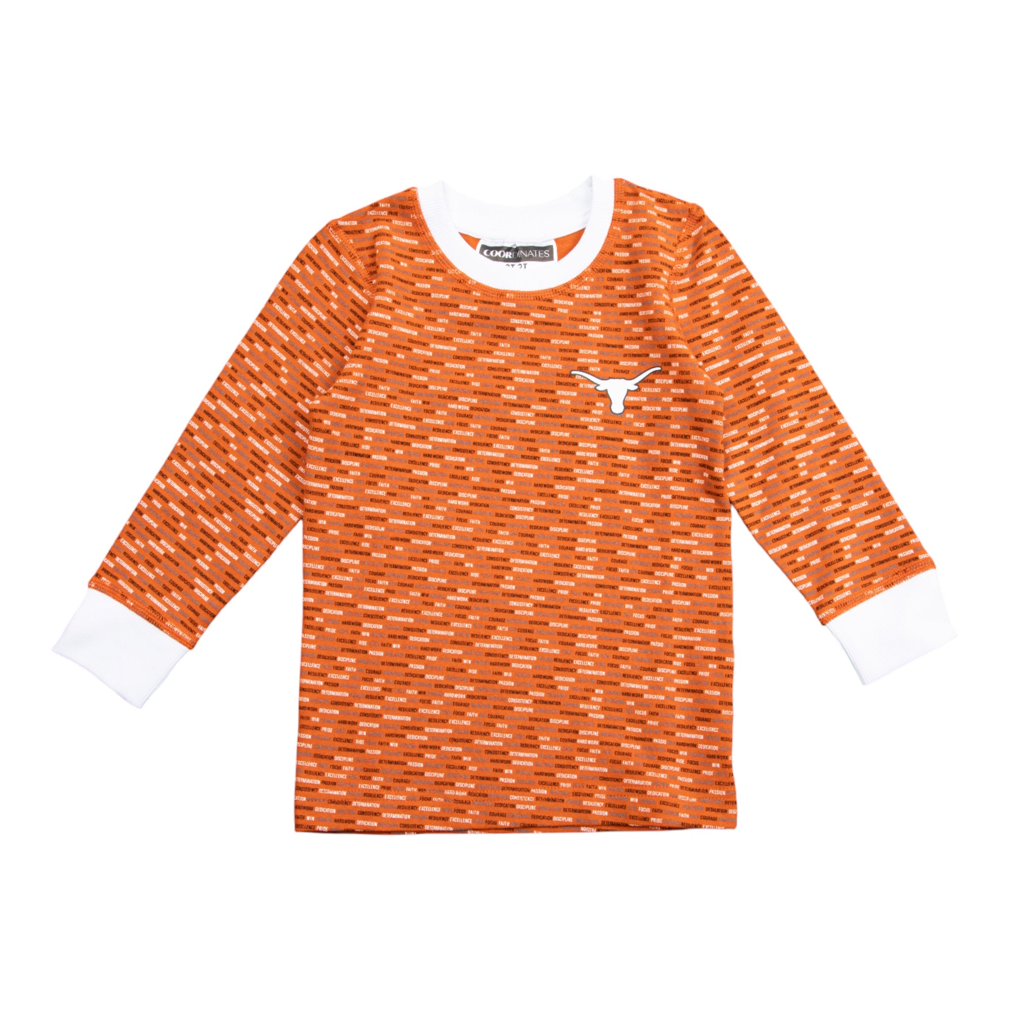 Toddler Texas Longhorns Long Sleeve Pajama Set