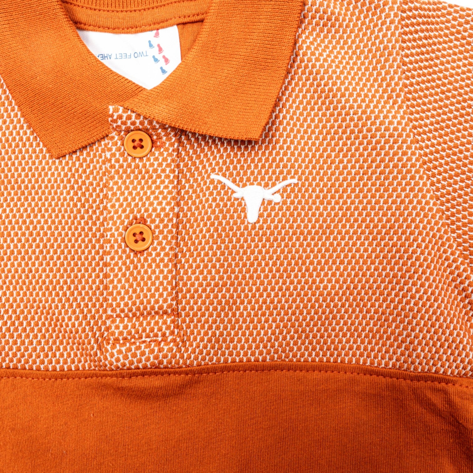 Toddler Texas Longhorns Honeycomb Polo