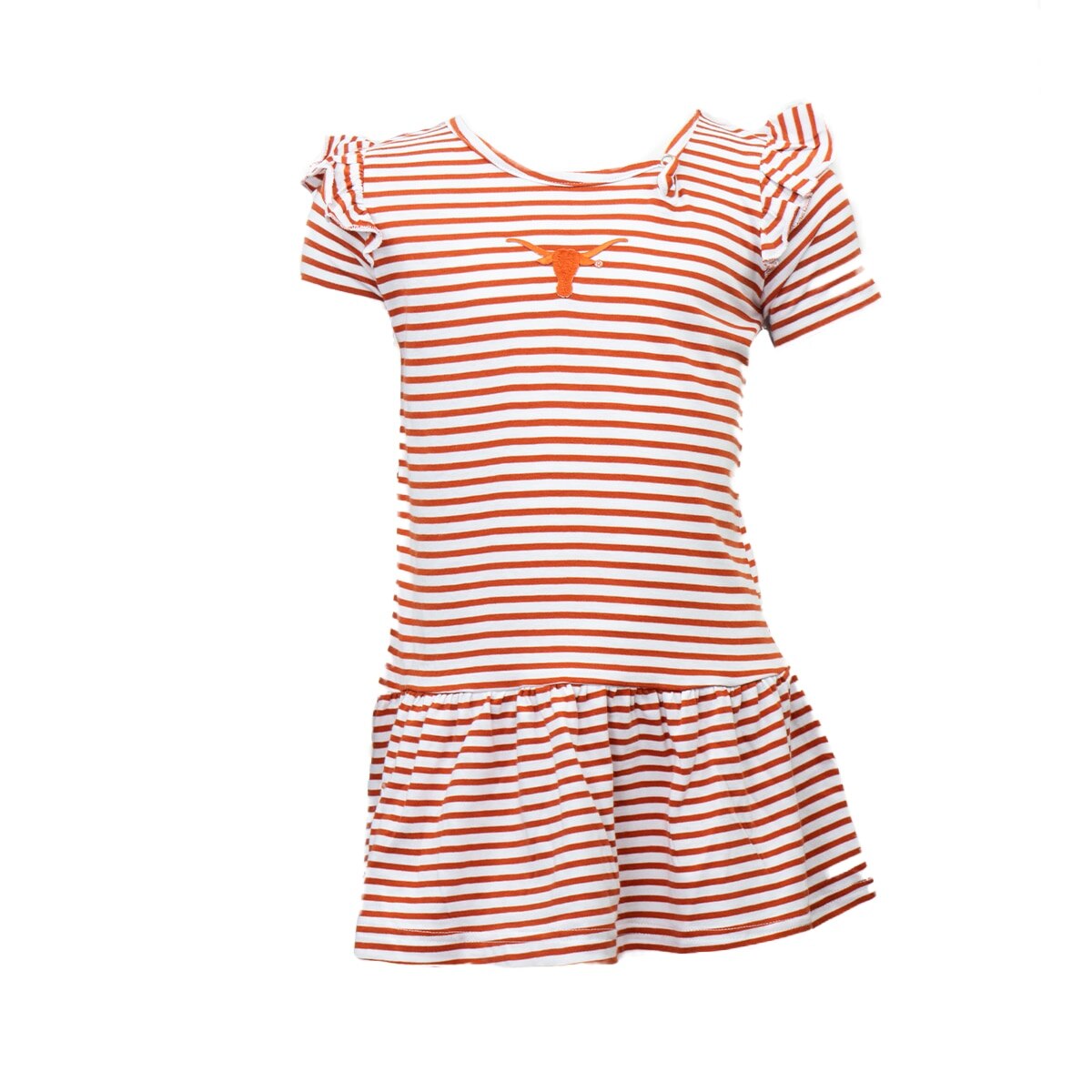 Toddler Texas Longhorns Keyhole Ruffle Dress
