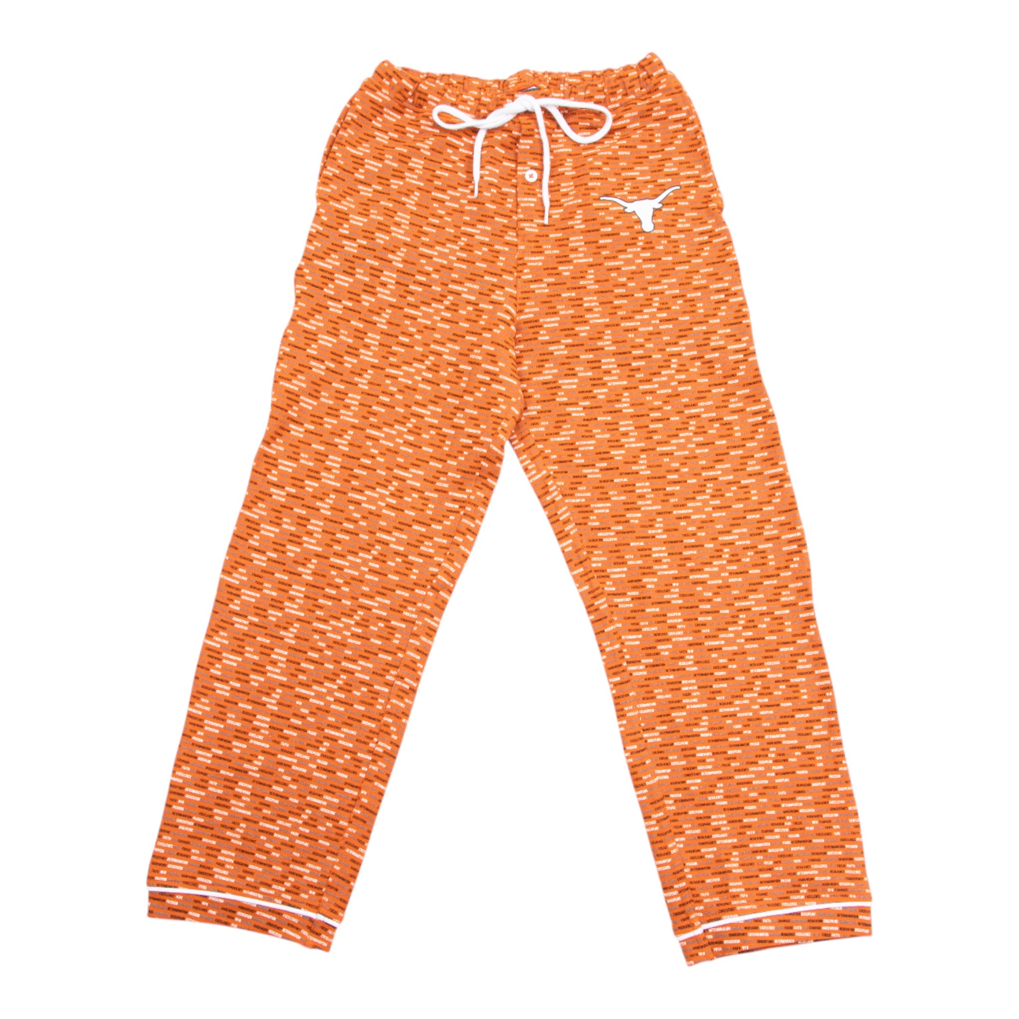 Youth Texas Longhorns Long Sleeve Button Down Pajama Set