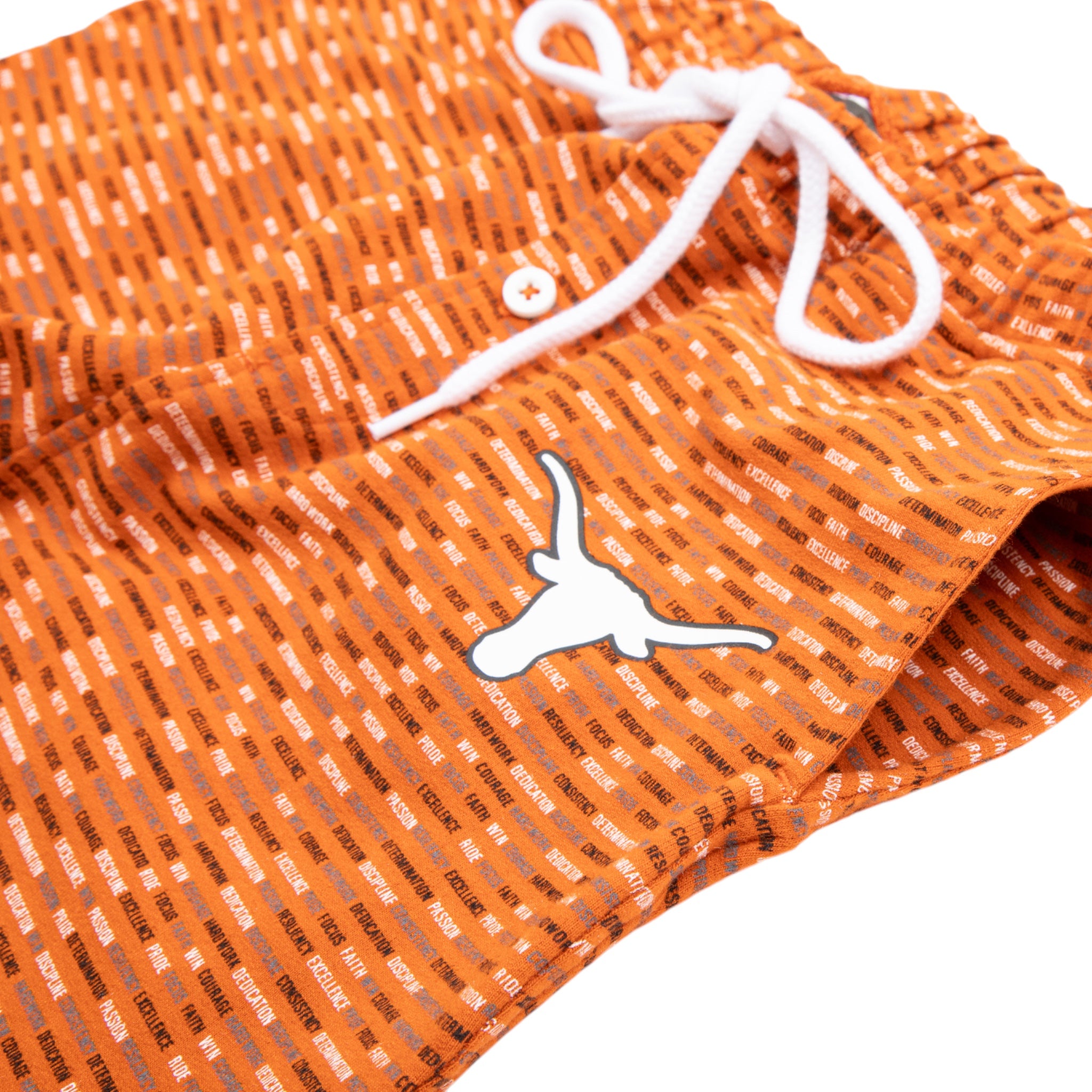 Youth Texas Longhorns Long Sleeve Button Down Pajama Set