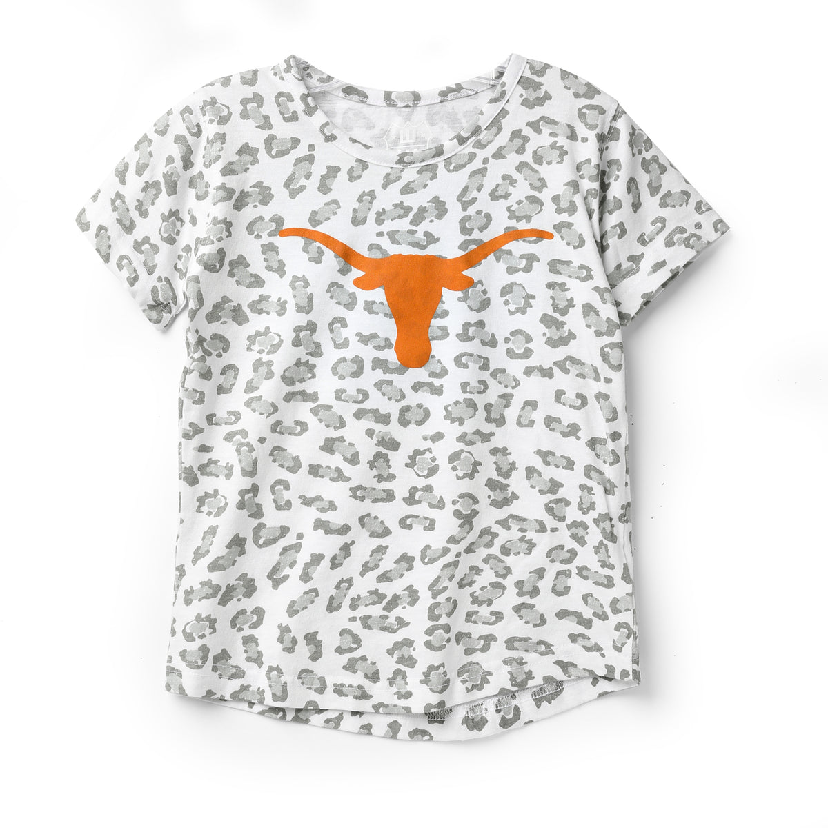 Toddler Texas Longhorns Leopard Burnt Out Short Sleeve Tee