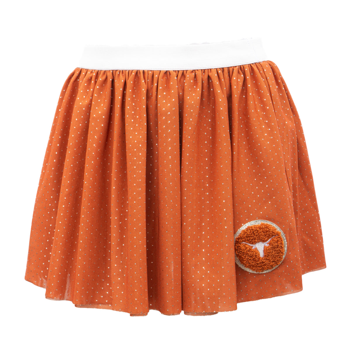 Toddler ZooZatZ Texas Longhorns Tulle Dot Print Skirt