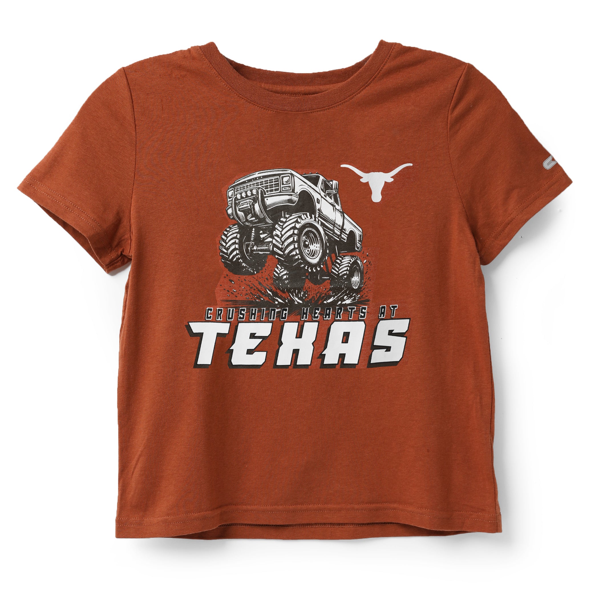 Toddler Texas Longhorns Crushing Hearts Short Sleeve Tee