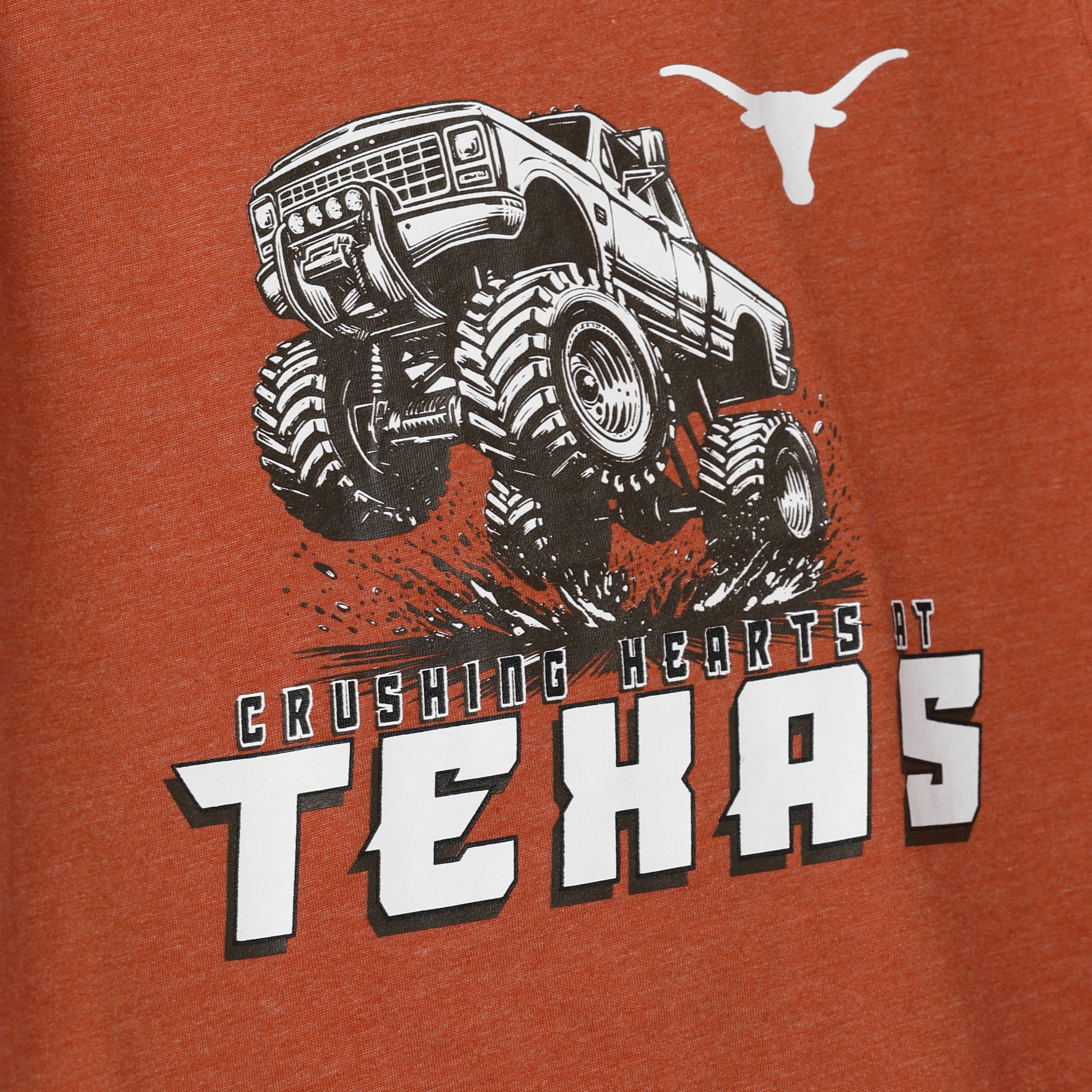 Toddler Texas Longhorns Crushing Hearts Short Sleeve Tee