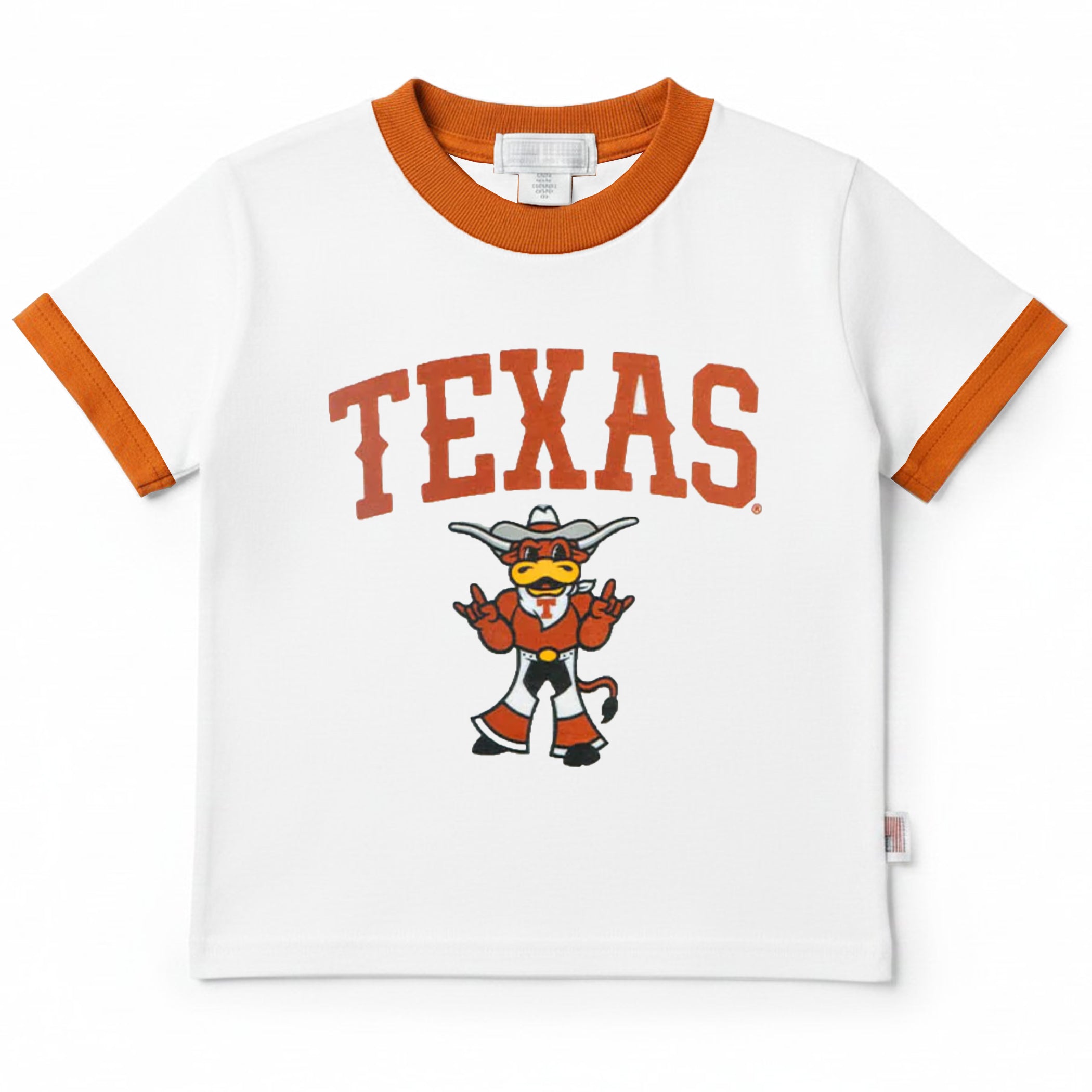 Toddler Texas Longhorns Western Hook'Em Vault Ringer Tee