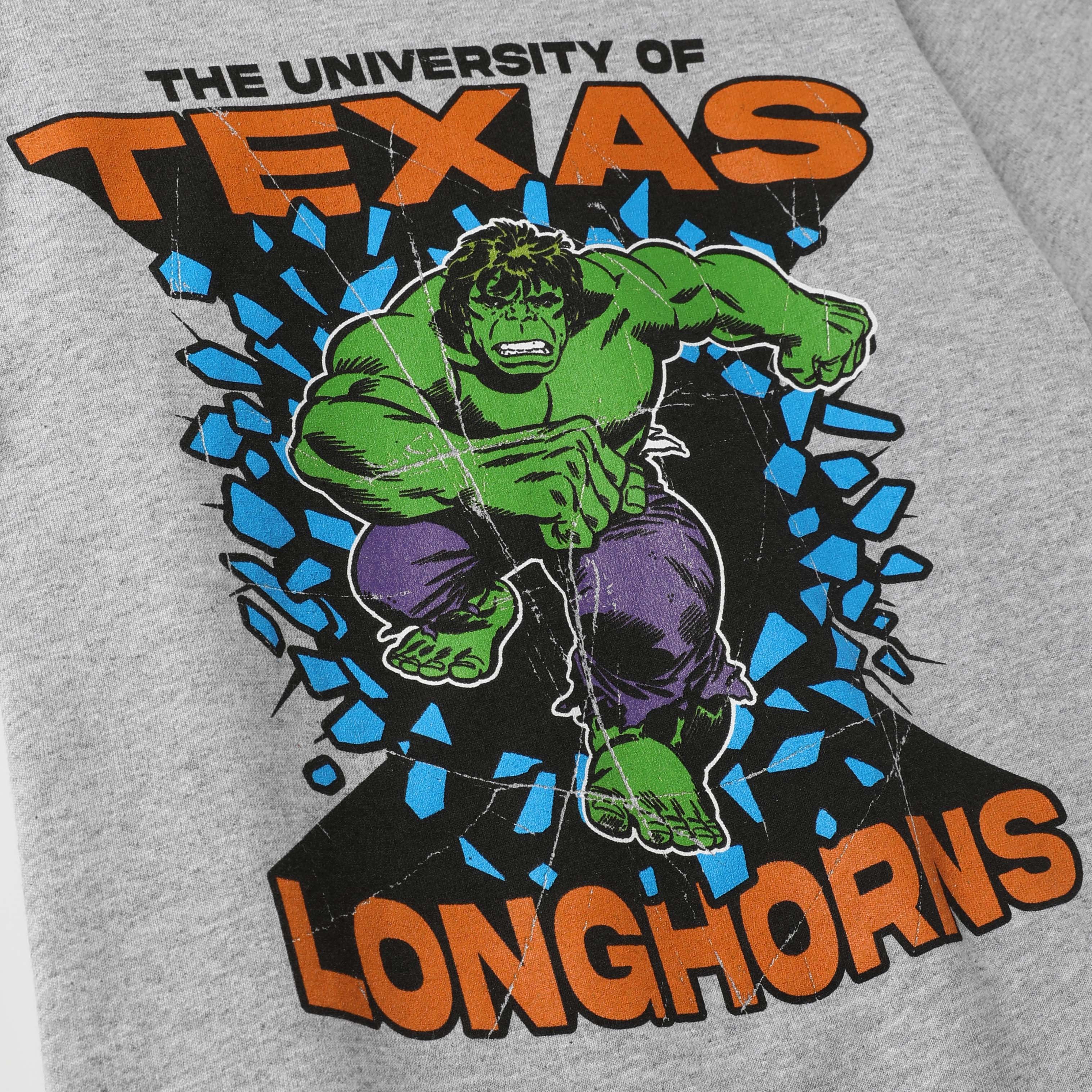 Youth Texas Longhorns Marvel Hulk Smash Tee