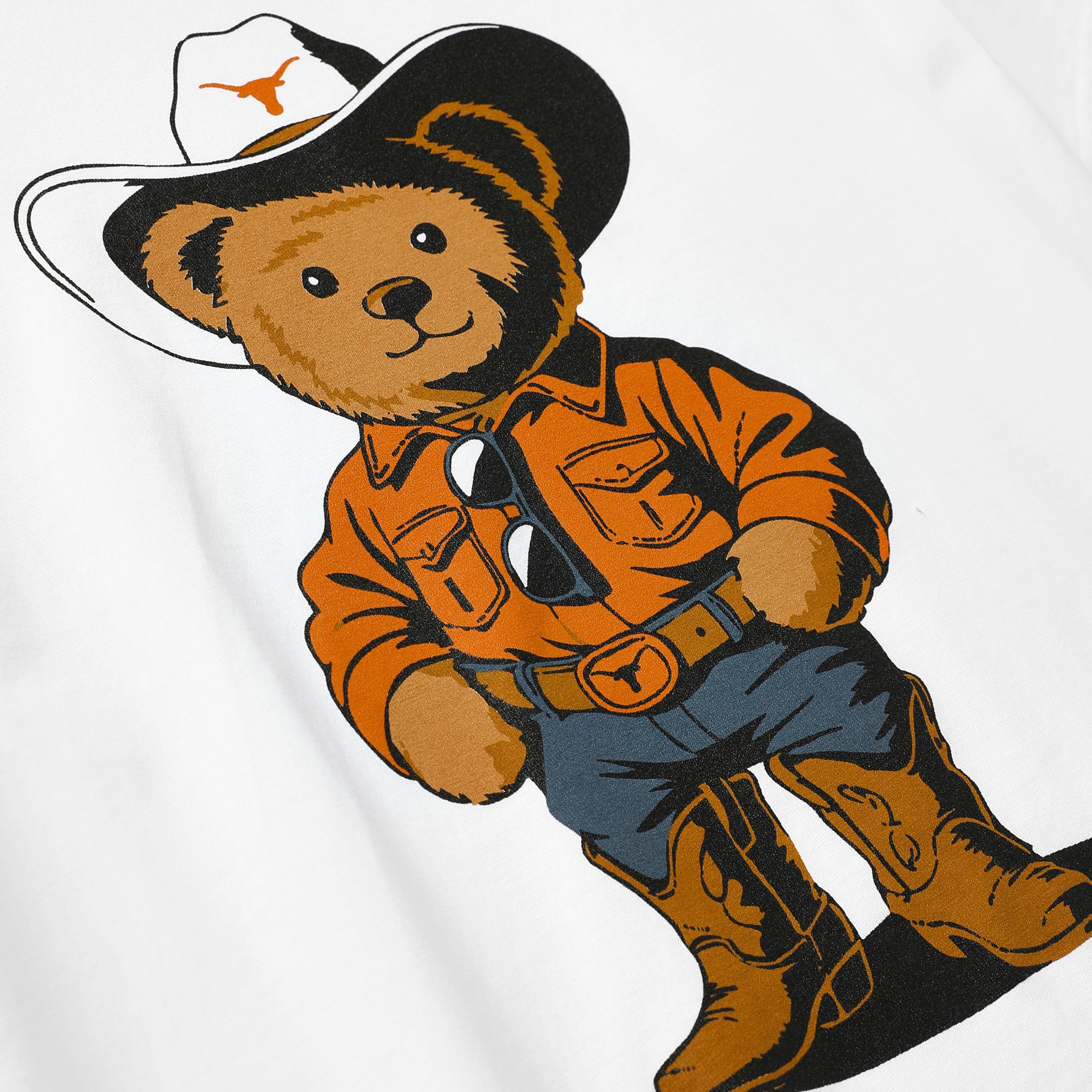 Youth Texas Longhorns Cowboy Teddy Bear ComfortWash Tee