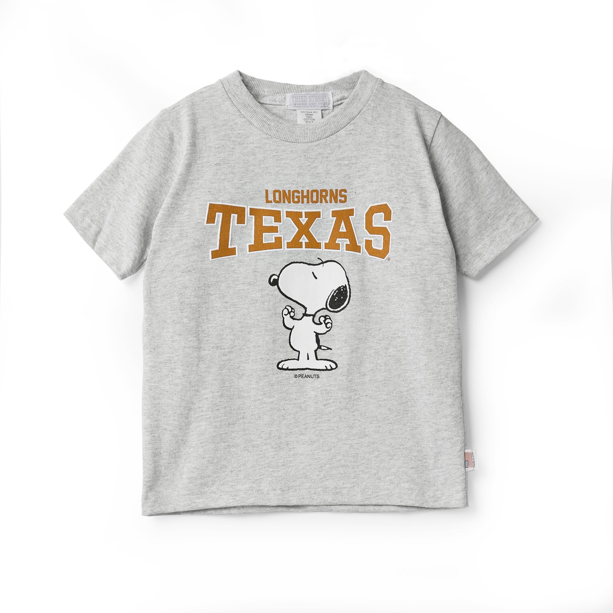 Youth Texas Longhorns Snoopy Strong Tee