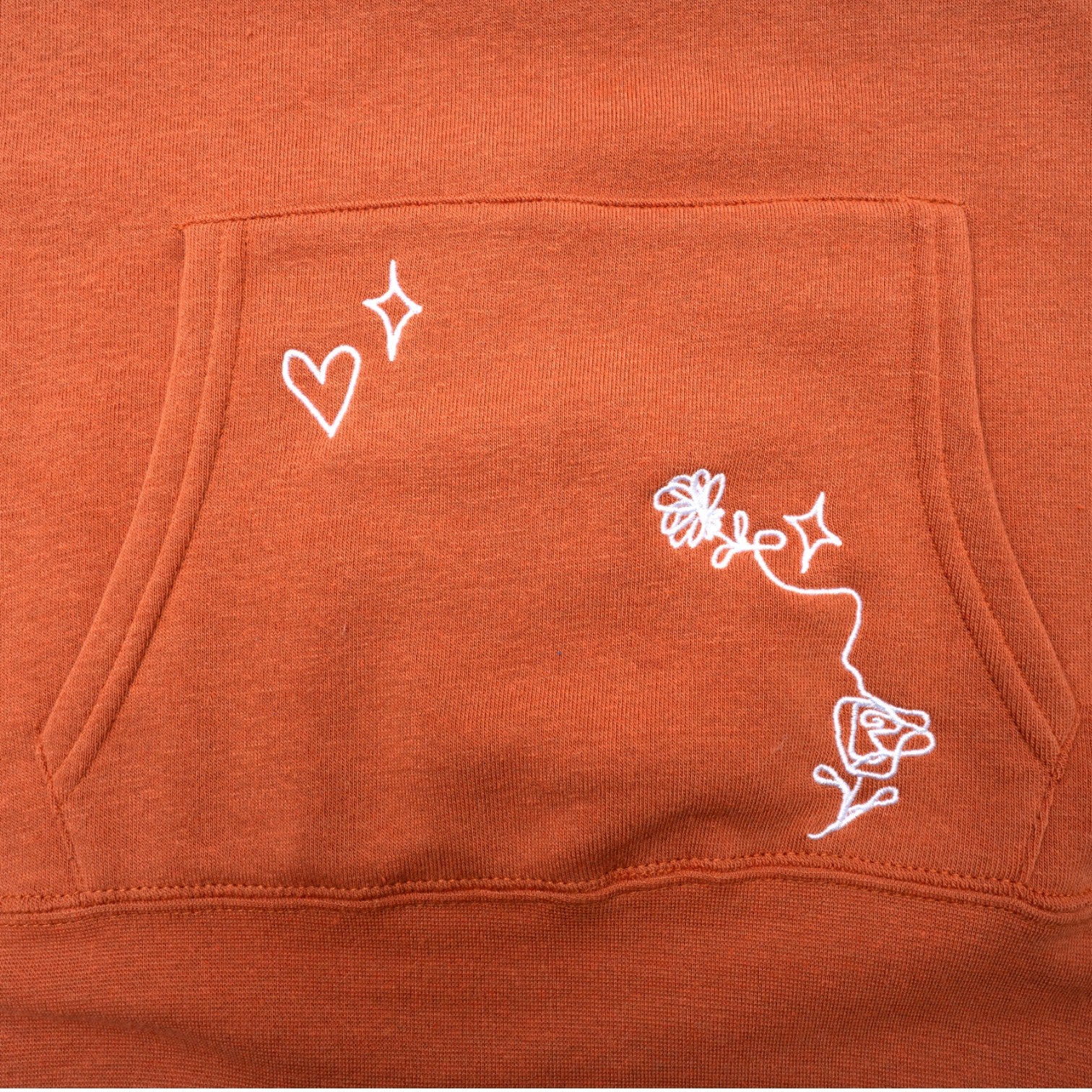Youth Texas Longhorns Fleece Heart Print Hoodie